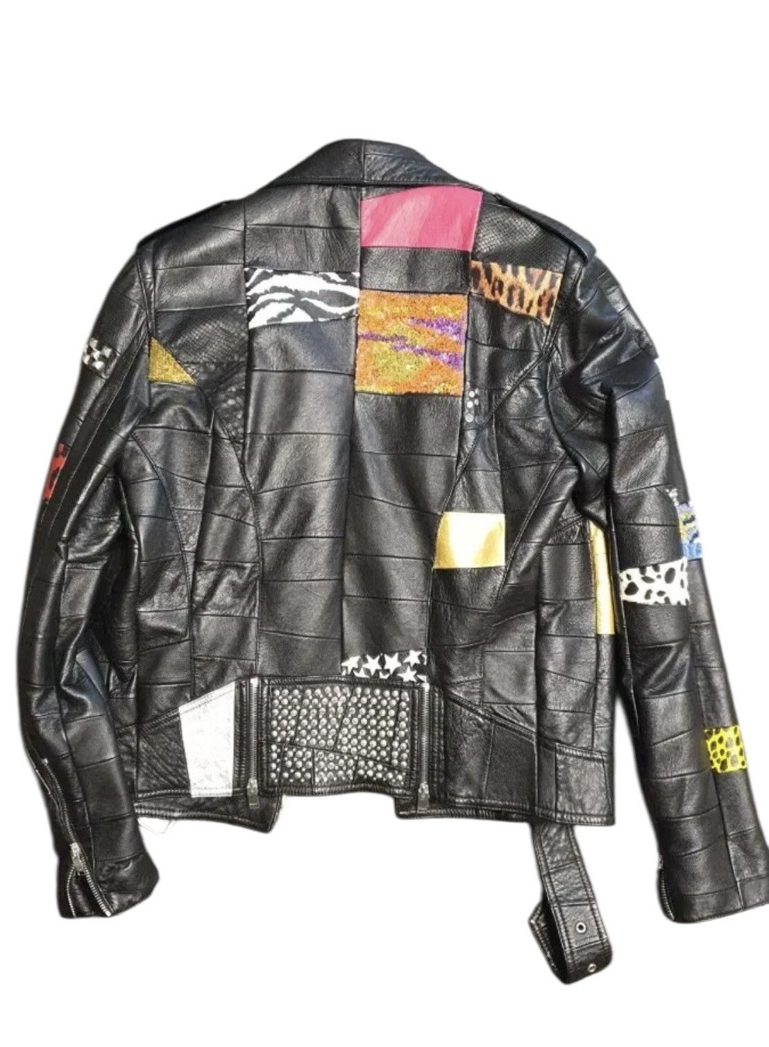 Saint Laurent Paris Saint Laurent Hedi Slimane Patchwork Leather Jacket Size US S / EU 44-46 / 1 - 2 Thumbnail