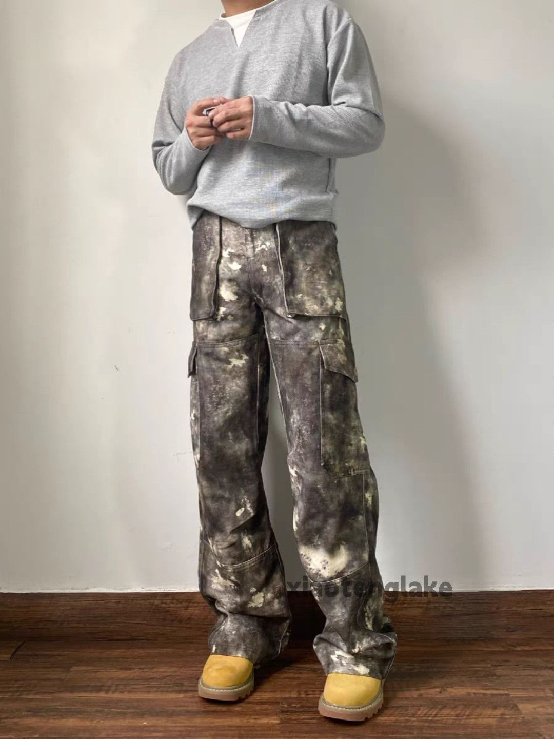 Designer × Japanese Brand × Vintage washed faded loose baggy grunge camo cargo pants Size US 28 / EU 44 - 3 Thumbnail