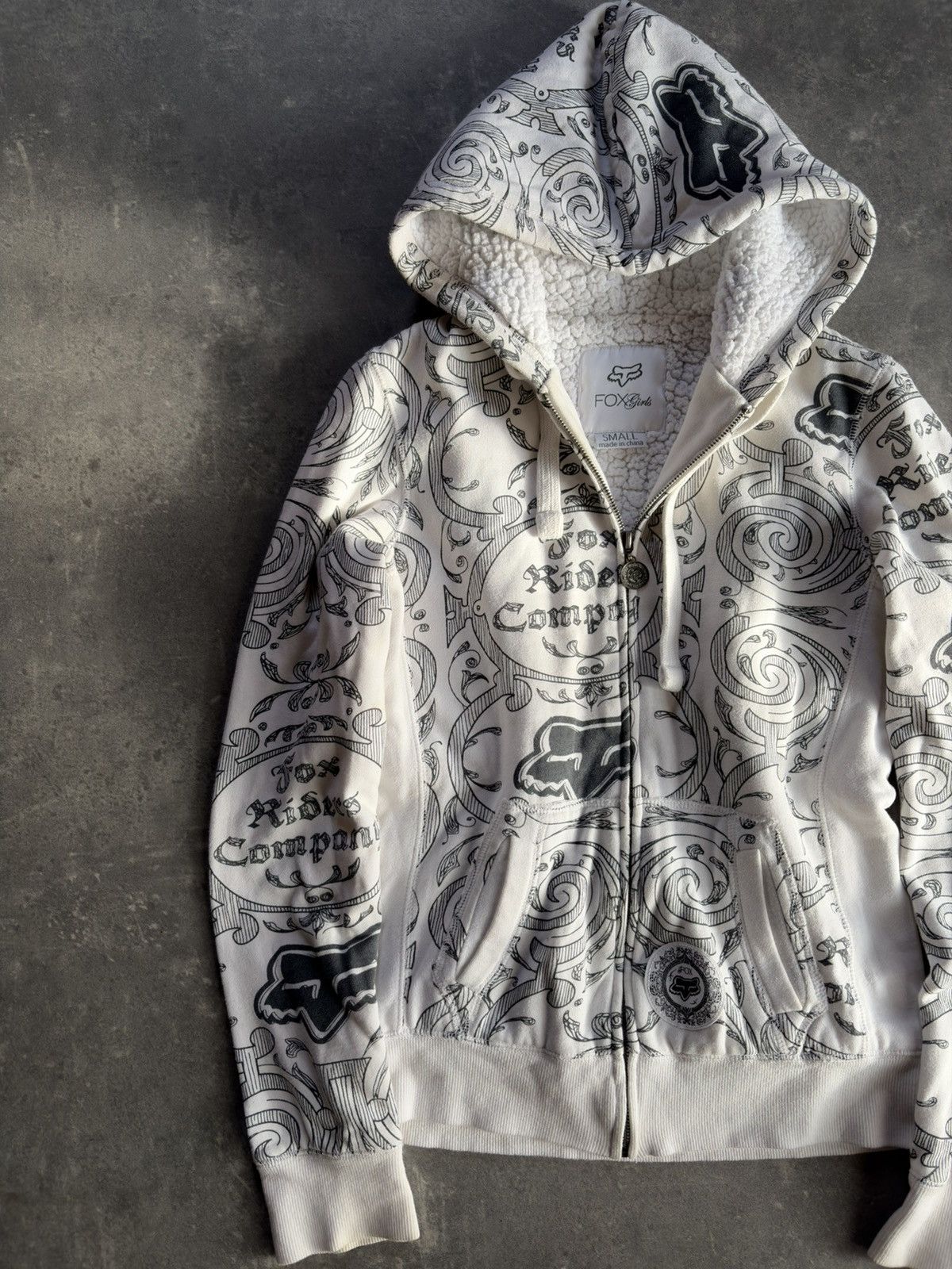 Fox Racing 00s Fox Racing Girl Cyber AOP Zip Hoodie S Size S / US 4 / IT 40 - 2 Thumbnail