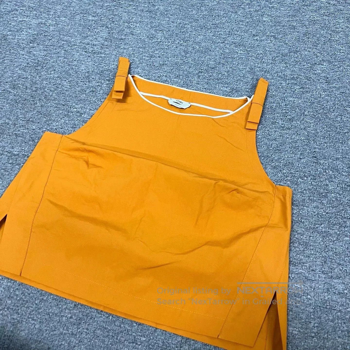 Fendi Fendi Ginger Yellow Bow Utility Vest. Size M / US 6-8 / IT 42-44 - 2 Thumbnail