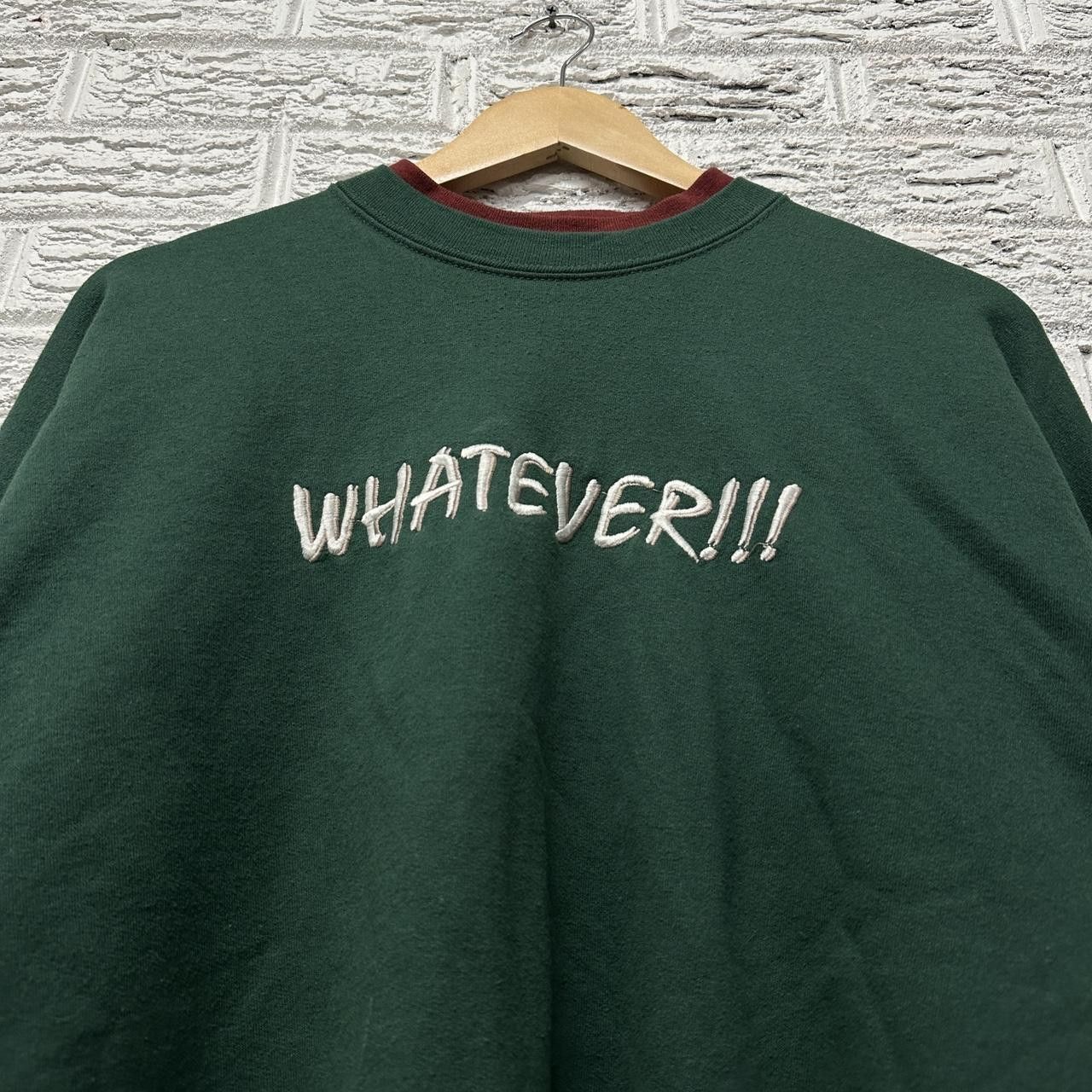 Vintage Vintage Whatever Embroidered Sweatshirt XL Size US XL / EU 56 / 4 - 1 Thumbnail
