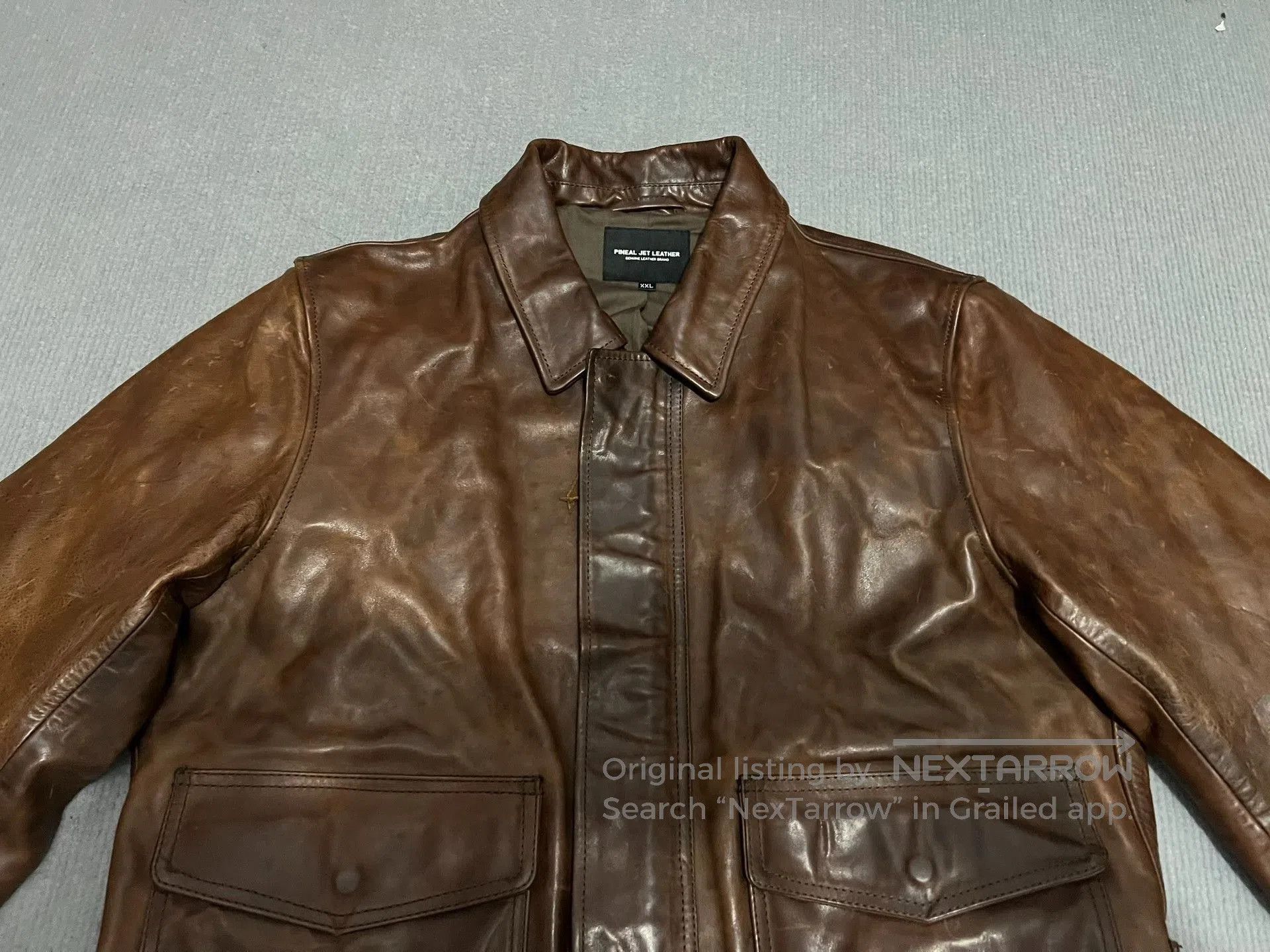 RRL Ralph Lauren Vintage Oil Wax Horse Leather Jacket. Size US L / EU 52-54 / 3 - 9 Thumbnail