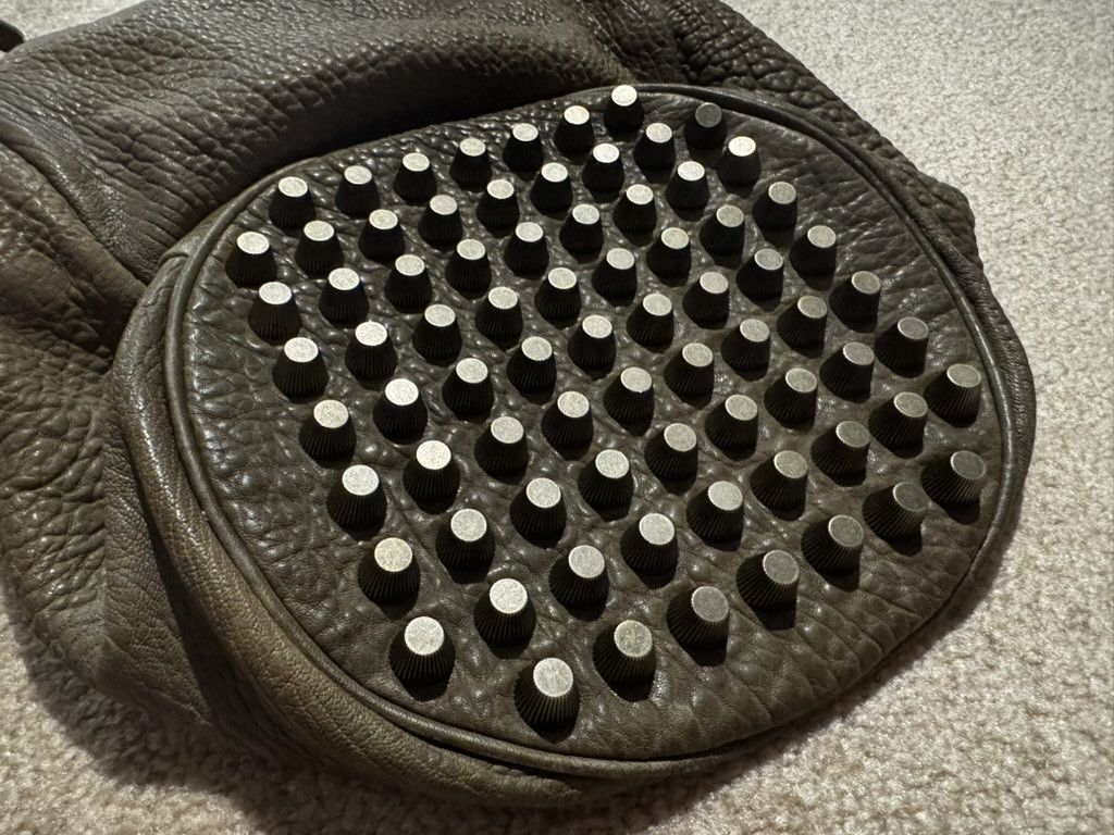 Alexander Wang The Diego Studded Leather Handbag Grey Size ONE SIZE - 5 Thumbnail