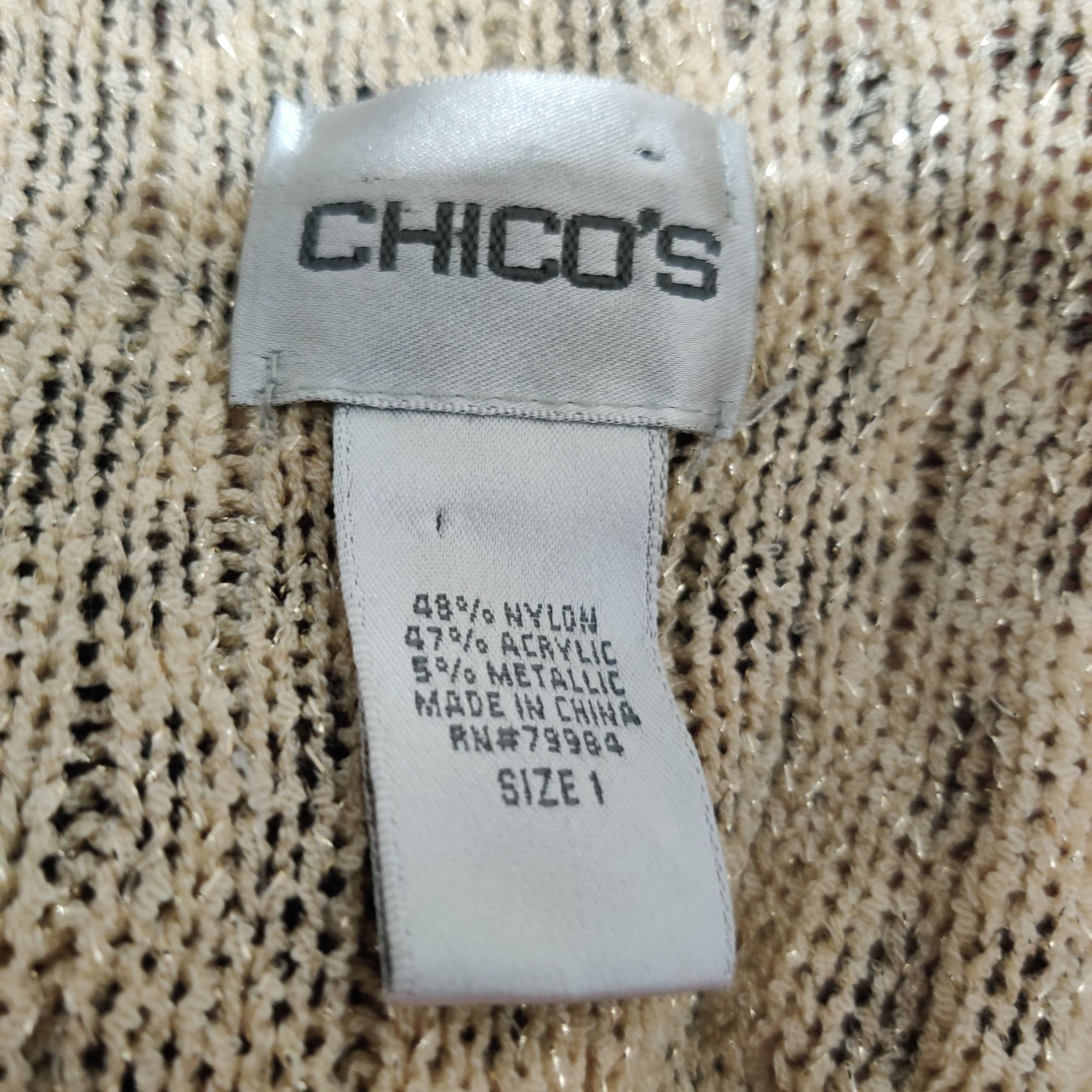 Other Chicos Womens Cardigan Sweater Leopard Animal Print Sequin B Size M / US 6-8 / IT 42-44 - 7 Thumbnail