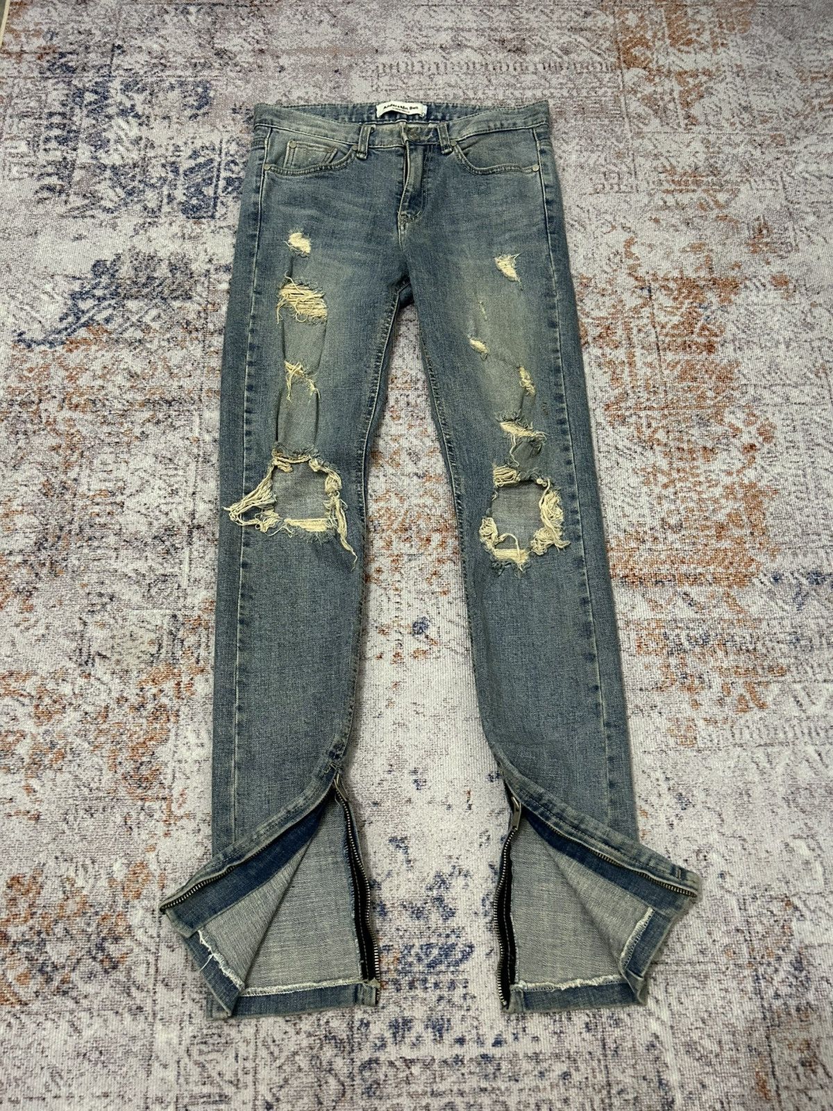 Andersson Bell Anderson Bell Scandinavia Distressed Buttom zipper Jeans Size US 29 - 2 Thumbnail