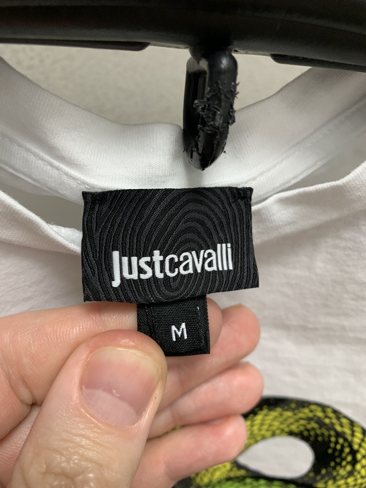 Just Cavalli Just cavalli big logo white t-shirt M sz Size US M / EU 48-50 / 2 - 7 Thumbnail