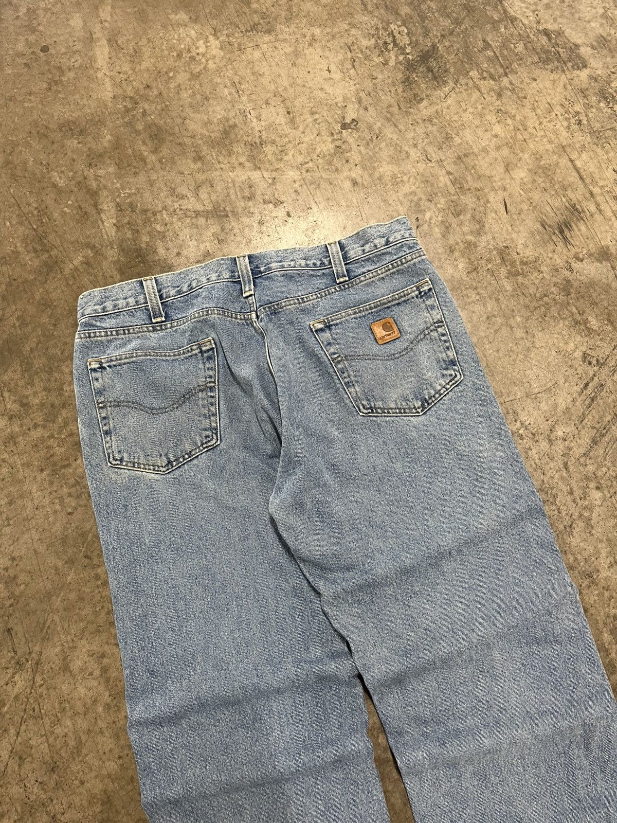 Carhartt × Vintage Carhartt baggy fit denim pants hype rare workwear skater Size US 38 / EU 54 - 4 Thumbnail