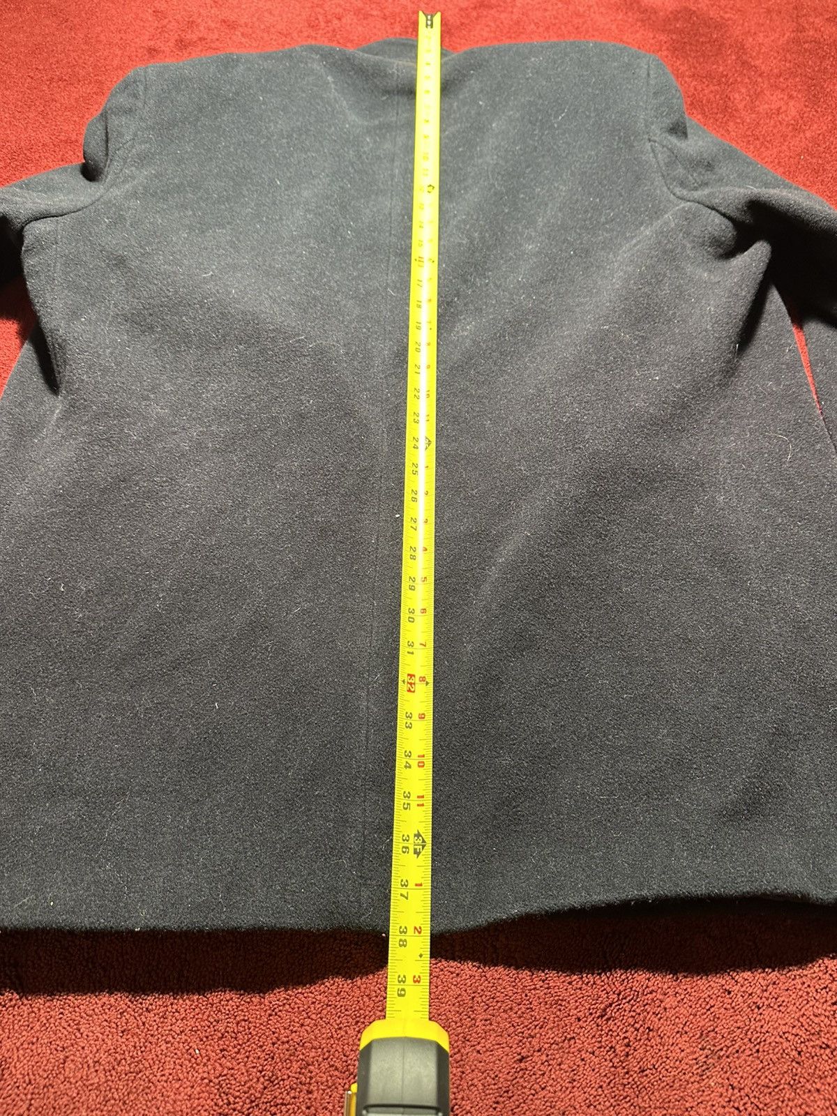 Ralph Lauren × Vintage Ralph Lauren Men Black Wool Overcoat Peacoat XL Vintage Y2K Size US XL / EU 56 / 4 - 8 Thumbnail