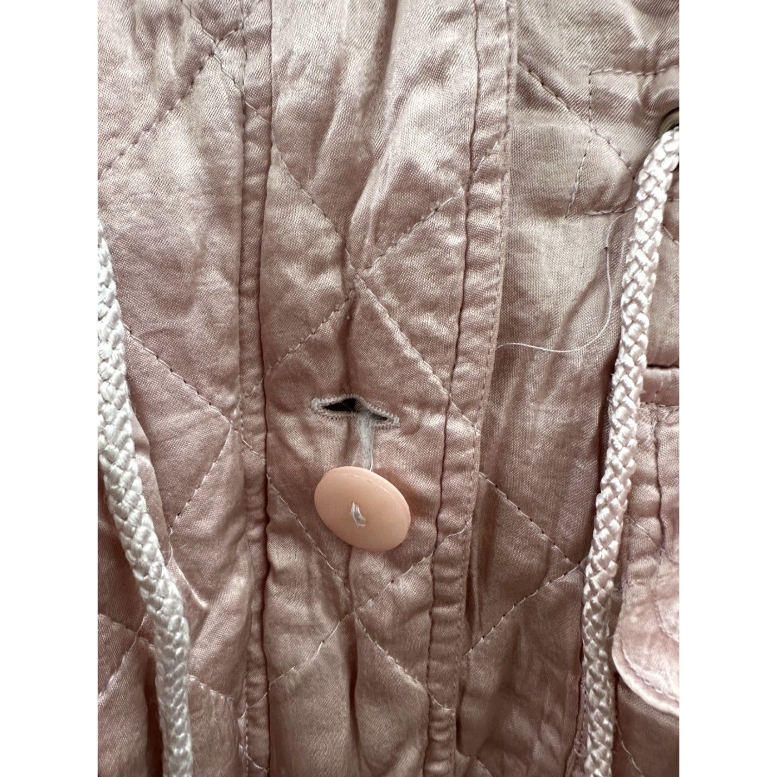 Vintage VINTAGE Cambridge Collection Womens Jacket Size Medium Pink Button Up Hooded Silky Size M / US 6-8 / IT 42-44 - 3 Thumbnail
