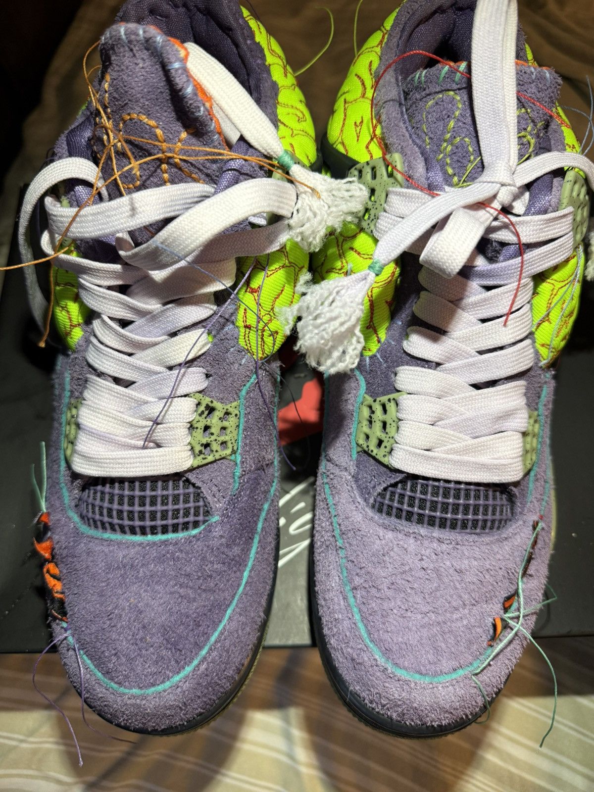 Other Air Jordan 4 Retro Brain Juice x Edmond looi Size US 10.5 / EU 43-44 - 4 Thumbnail