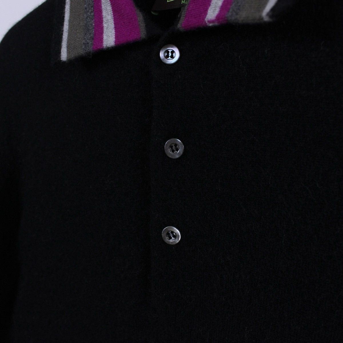 Etro Vintage Etro Milano Long Sleeve Polo Cashmere Jumper Size US M / EU 48-50 / 2 - 5 Thumbnail