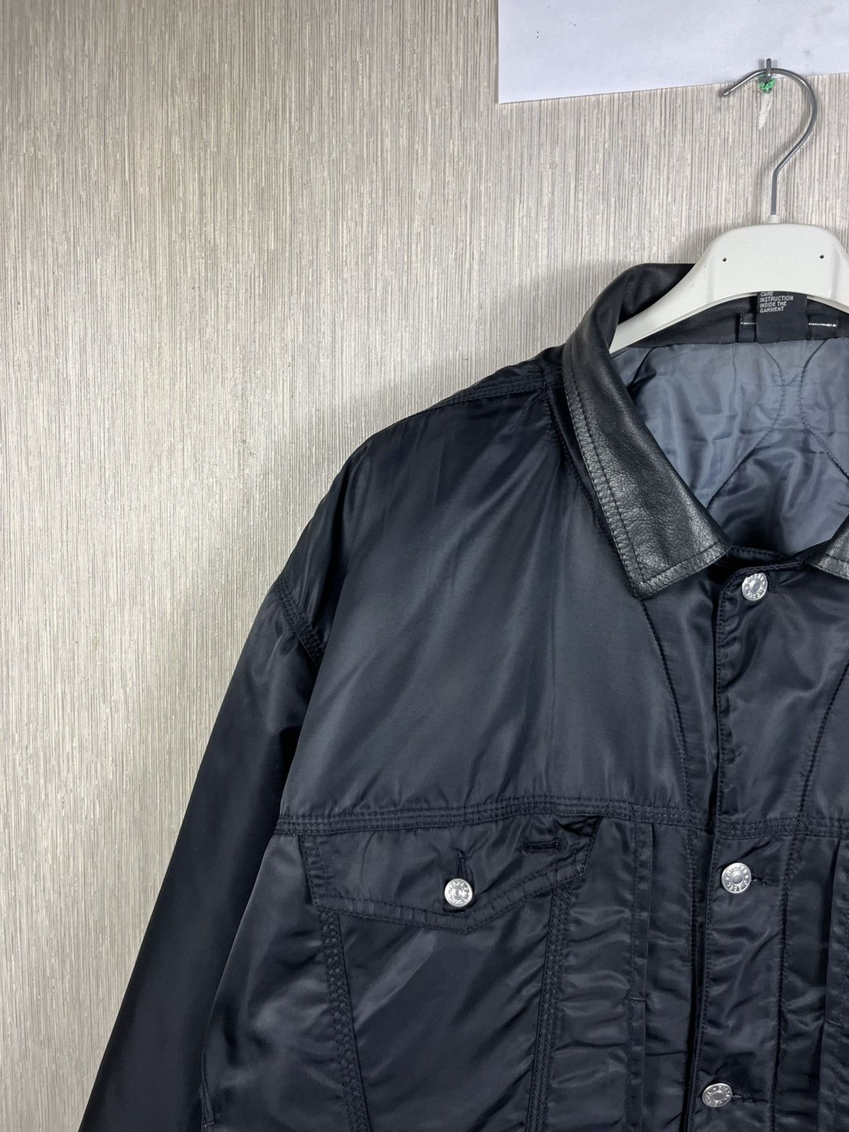 Diesel Vintage 90s Diesel Denver jacket workwear nylon leather boxy Size US XXL / EU 58 / 5 - 4 Thumbnail