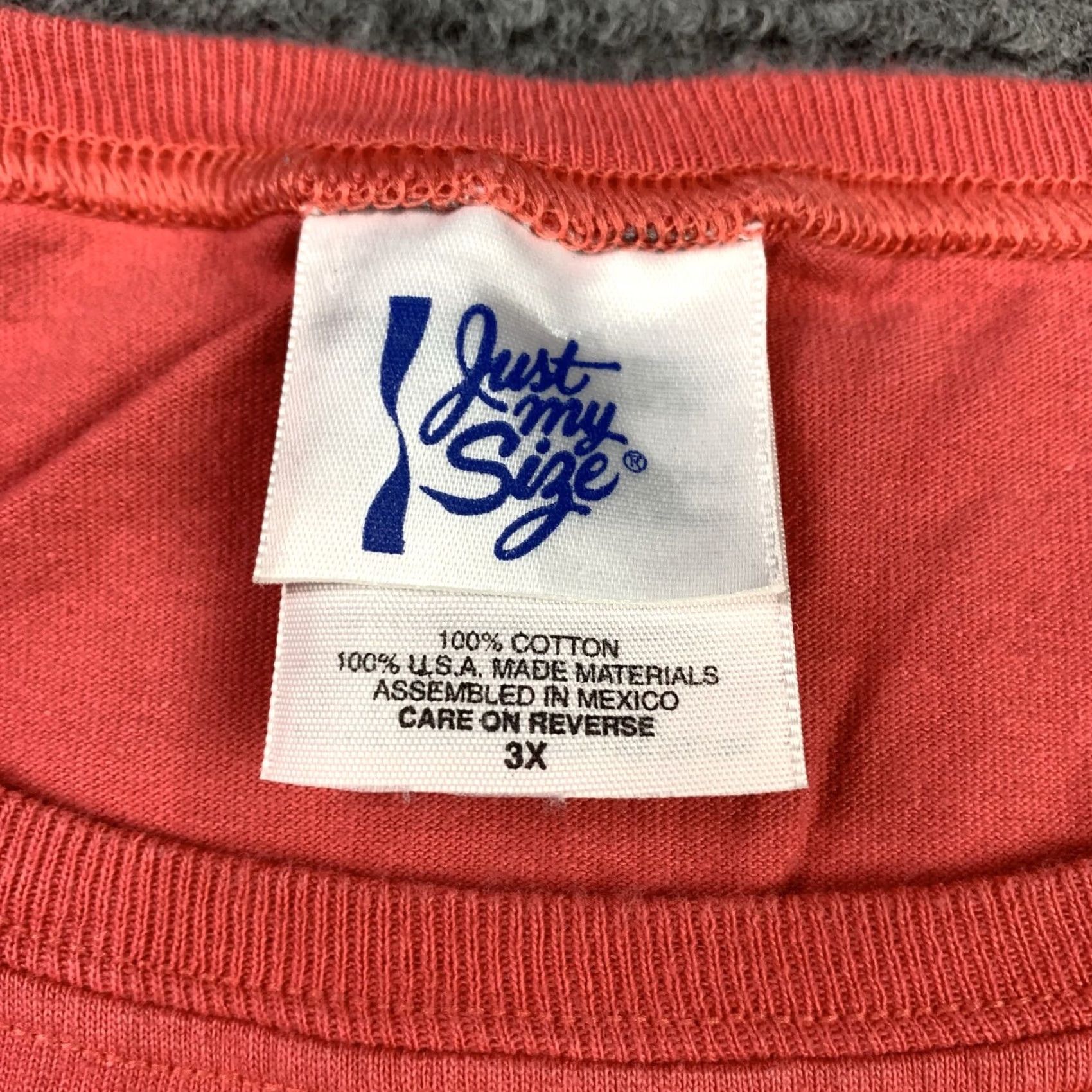Vintage VINTAGE 90s Just My Size T-Shirt Womens Plus 3X Short Sleeve Crew Neck Pink Cotton Blank Size XXL / US 16-18 / IT 52-54 - 2 Thumbnail