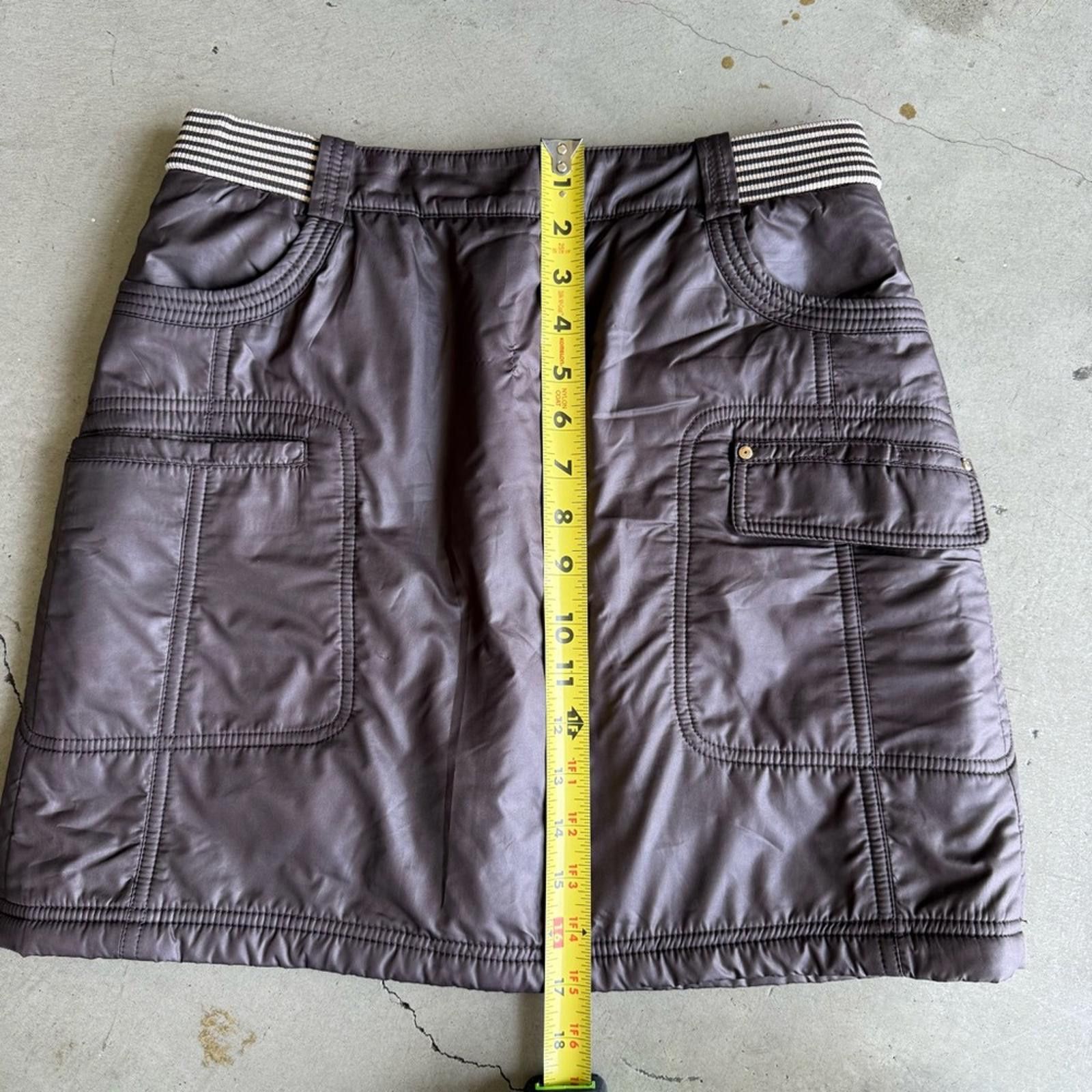 Other JDX / Women’s Quilted Winter Golf Skirt / Brown Size 28" / US 6 / IT 42 - 6 Thumbnail