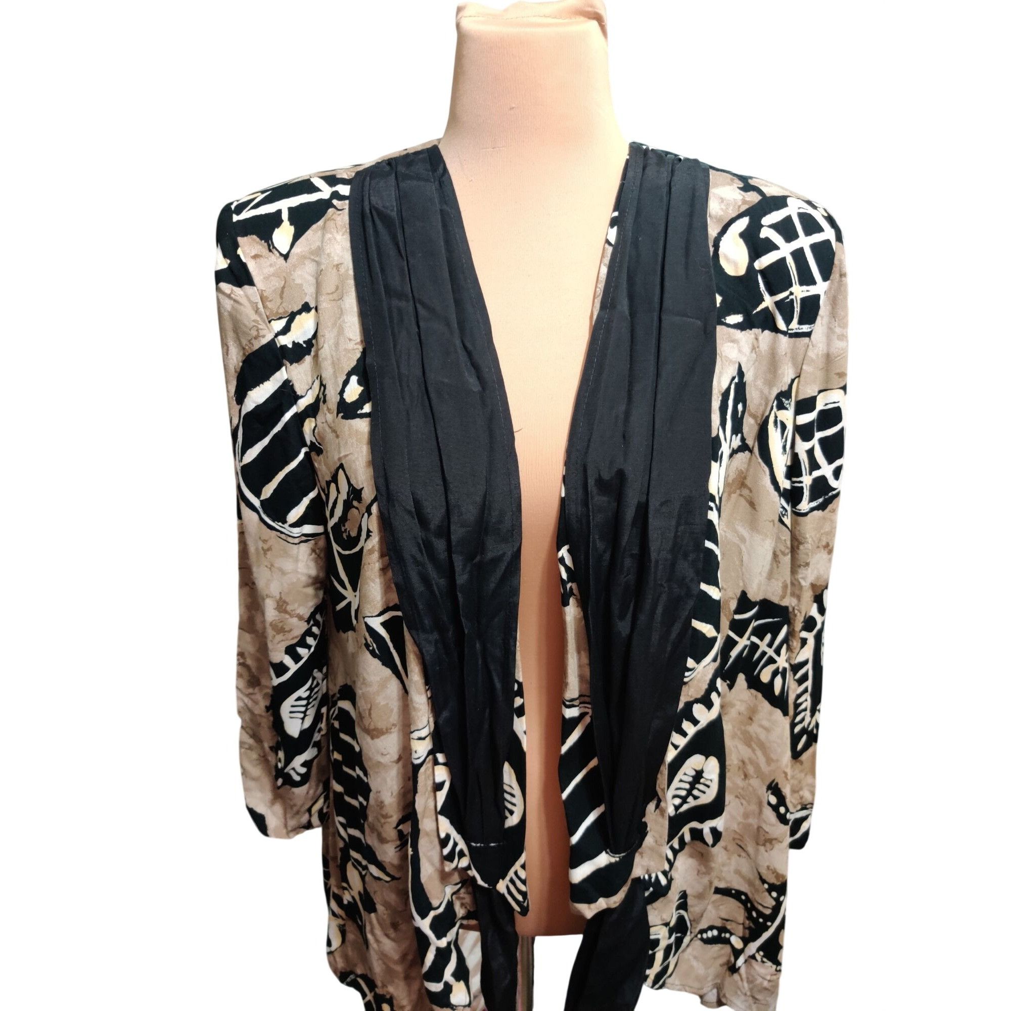 Vintage Vintage Scarlett USA XL ILGWU Abstract Tribal Print Draped J Size XL / US 12-14 / IT 48-50 - 5 Thumbnail