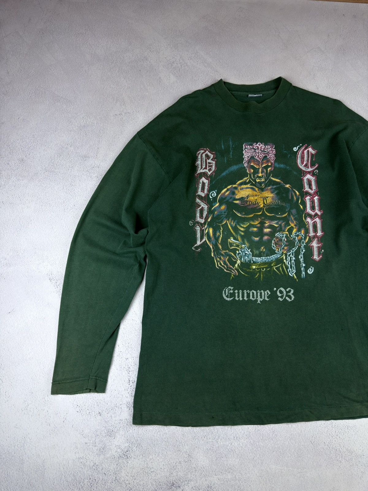 Vintage Vintage 1993 Body Count Cop Killer Tour Long Sleeve t-shirt Size US XL / EU 56 / 4 - 3 Thumbnail
