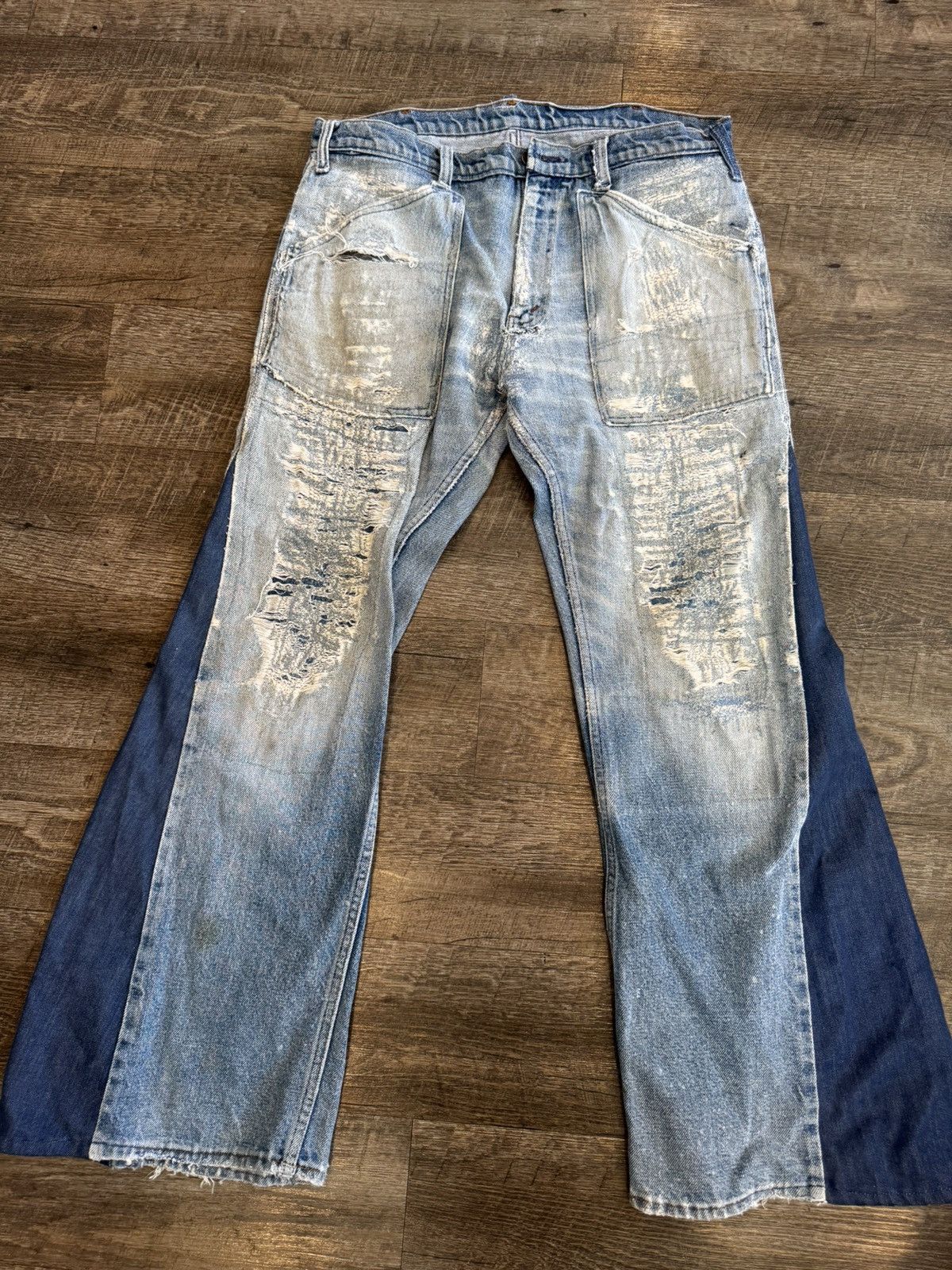 Vintage Custom Vintage Flared Denim Size US 32 / EU 48 - 1 Thumbnail