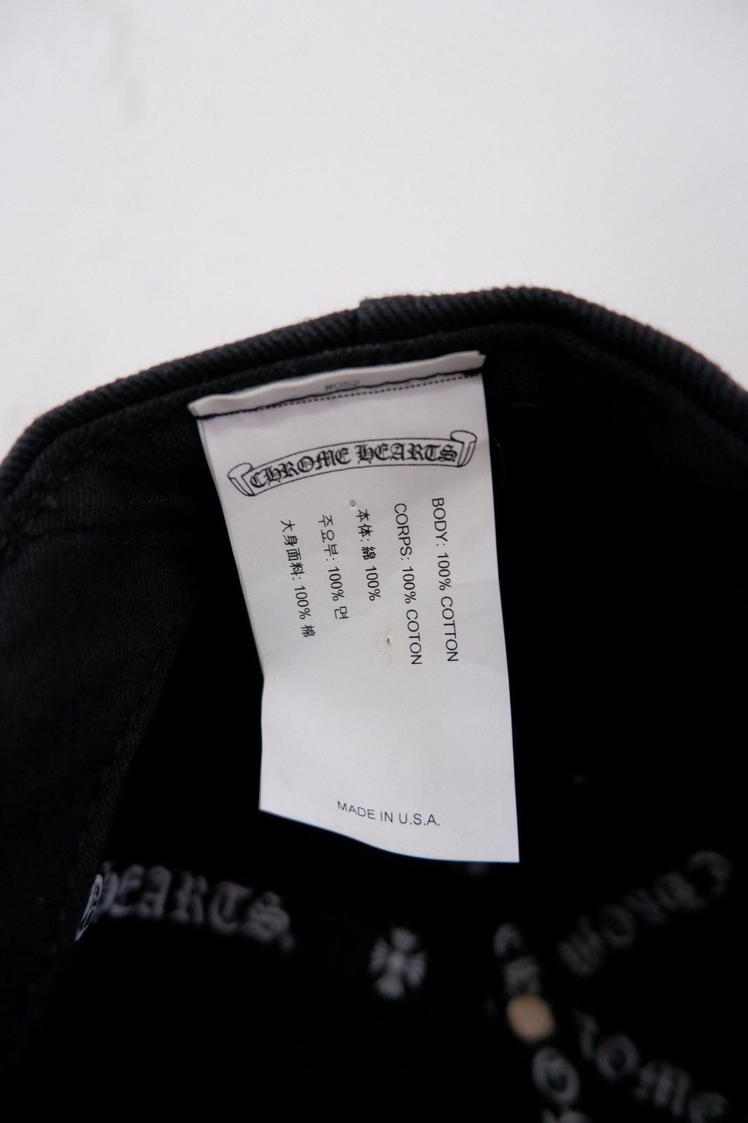 Chrome Hearts Chrome Hearts RS3 Baseball Cap Size ONE SIZE - 11 Thumbnail