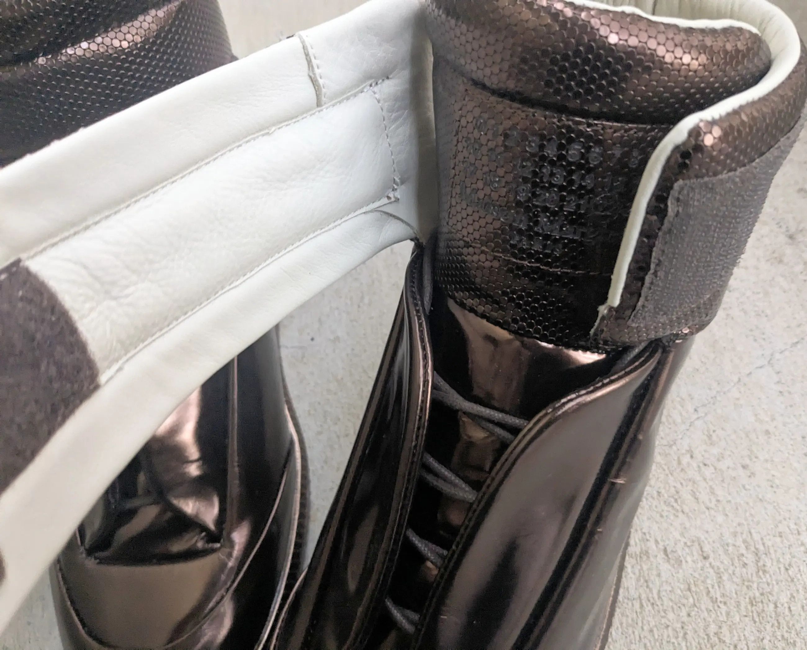 Maison Margiela Maison Margiela Brown 8 41 Metallic High Tops Leather Size US 8 / EU 41 - 11 Thumbnail