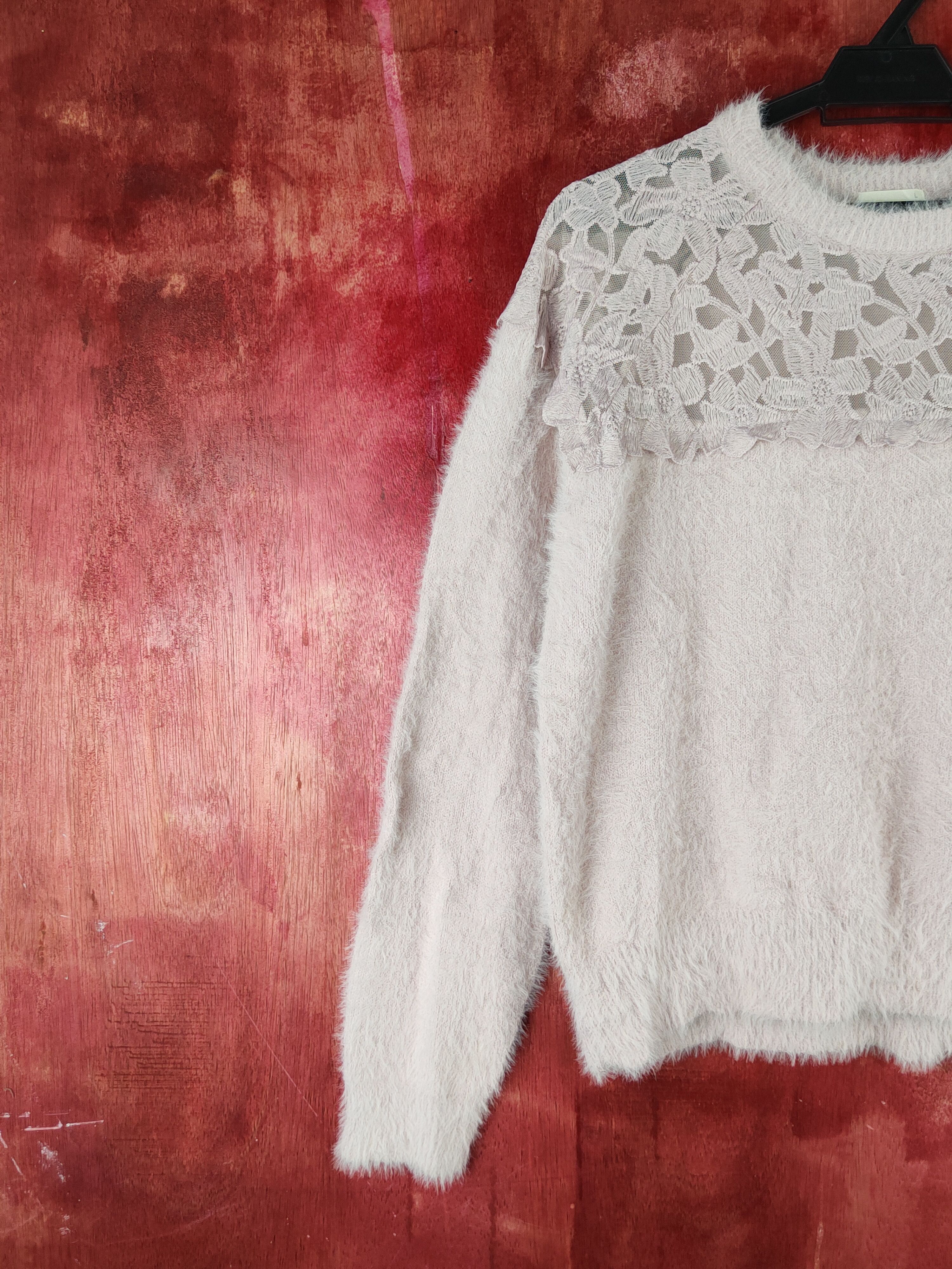 GU × Japanese Brand GU Light Purple Shag Shaggy Fur Mohair Knitwear #S1926 Size M / US 6-8 / IT 42-44 - 3 Thumbnail