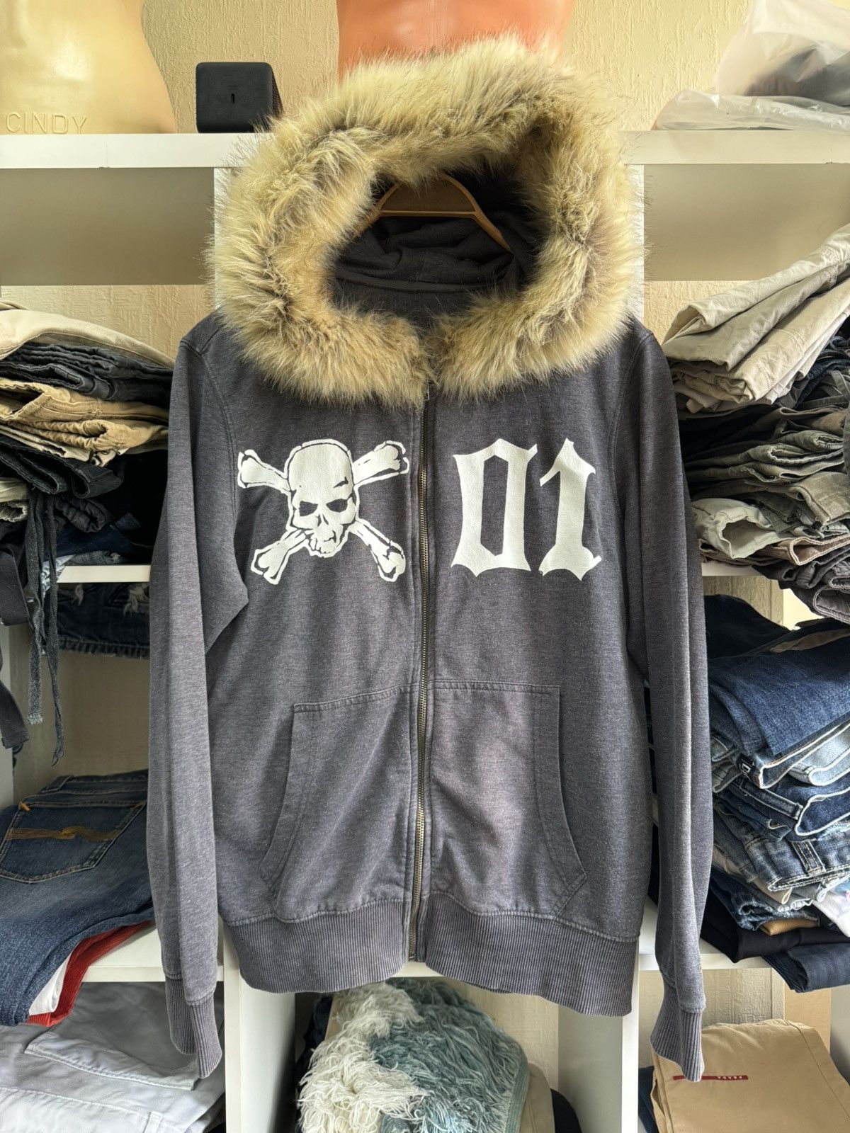 Japanese Brand Vintage Fur Hood LGB Number Nine Style Y2K Hoodie Size US S / EU 44-46 / 1 - 3 Thumbnail