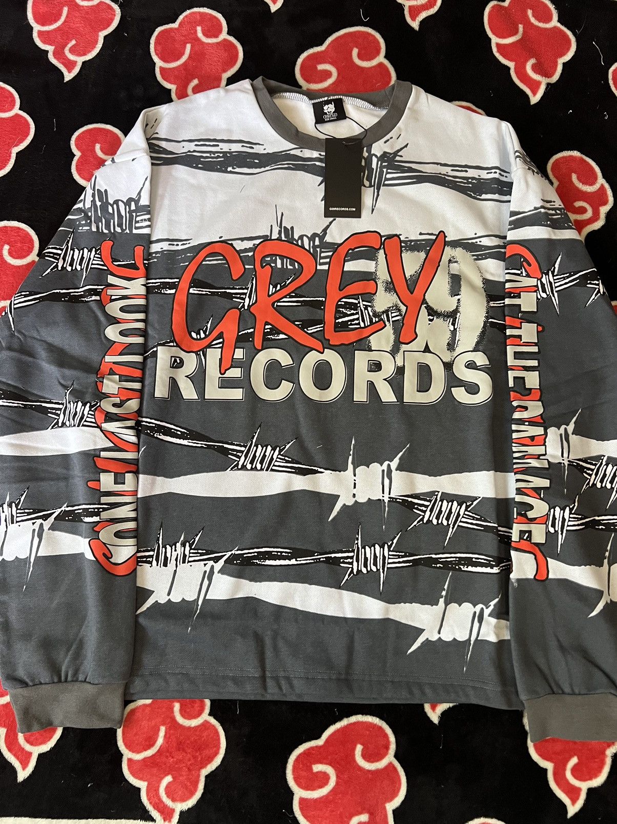 image of G59 Records G59 Throttle Longsleeve in Grey, Men's (Size Small)