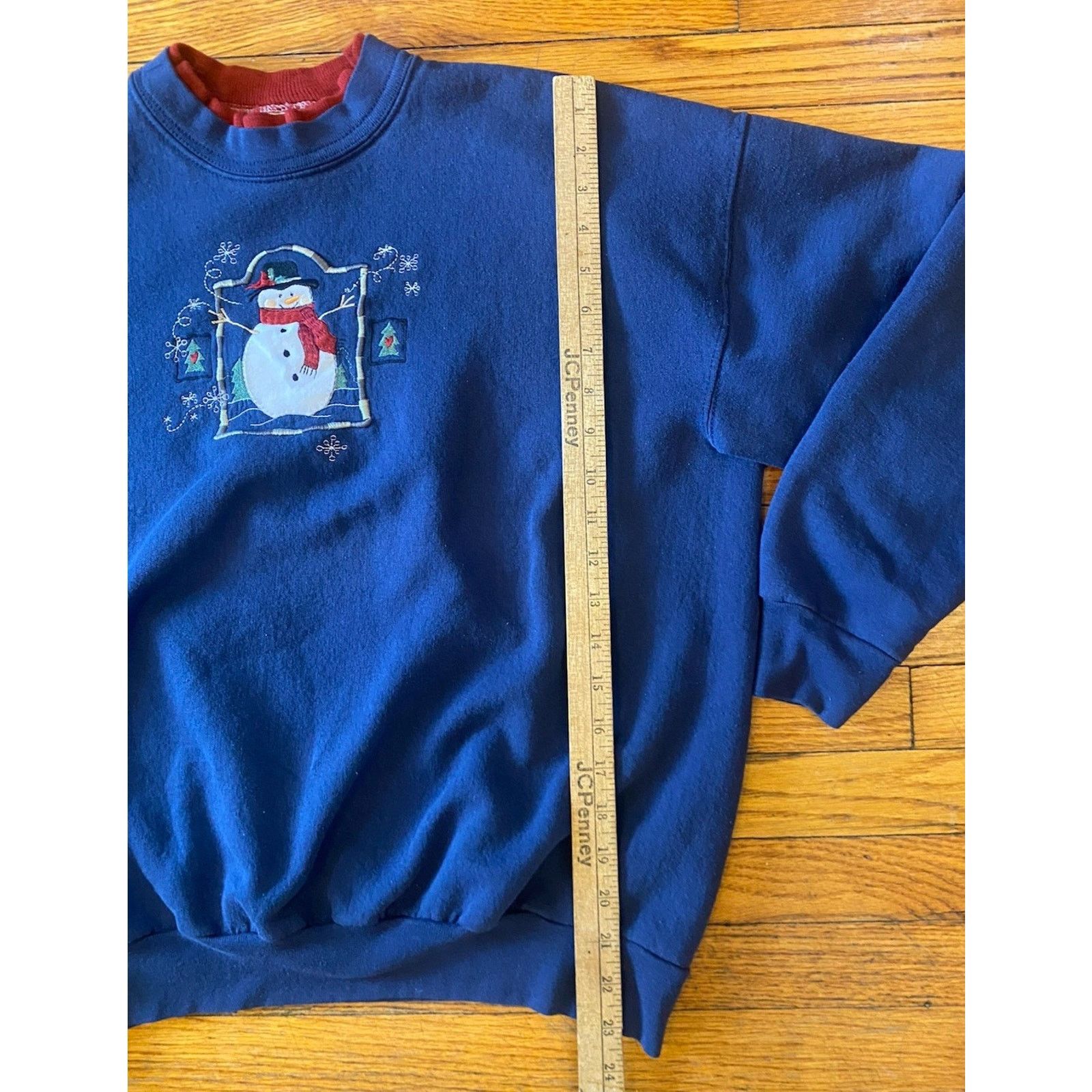 Vintage VTG Top Stitch Double Collar Snowman Sweatshirt Women’s L Size L / US 10 / IT 46 - 7 Thumbnail