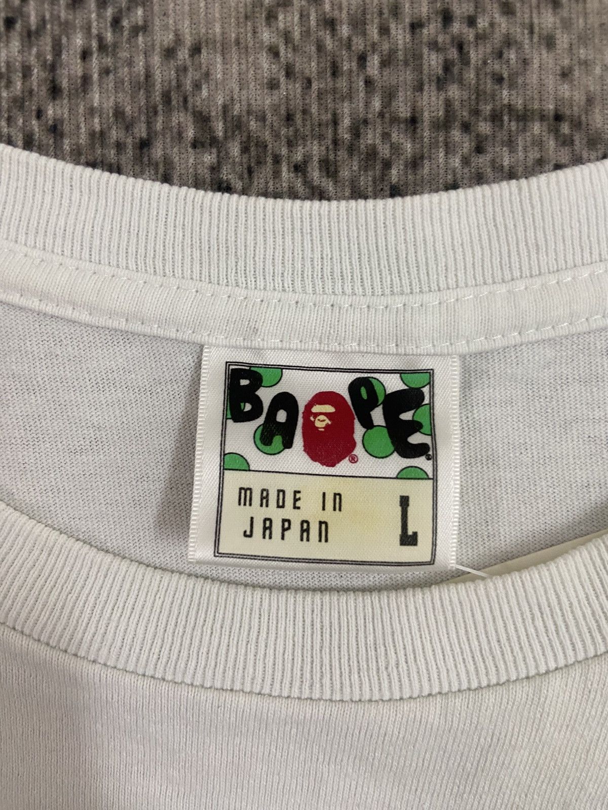 Bape BAPE “A Bathing Ape” Box Logo A Tee – Made in Japan (L) Size US L / EU 52-54 / 3 - 4 Thumbnail