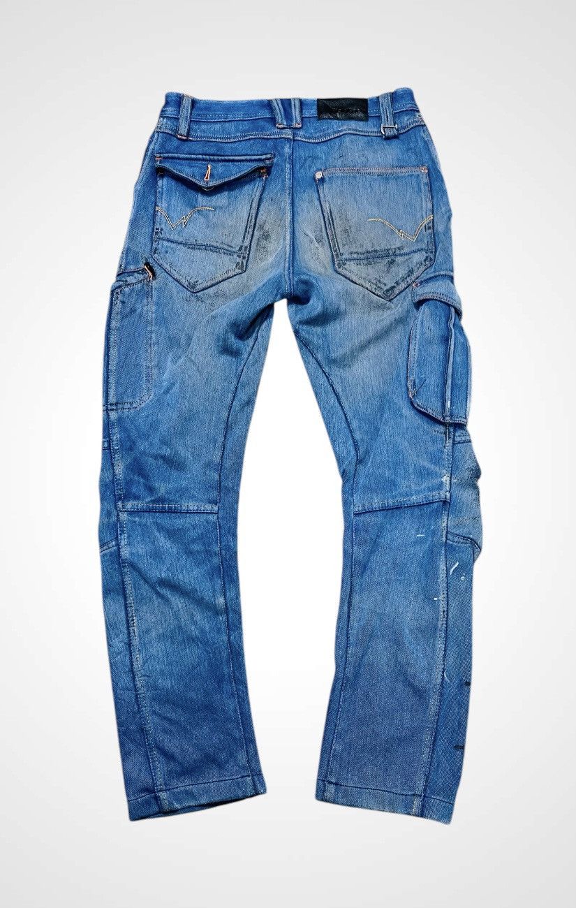 Japanese Brand Rare Fieldcore Strecthable Banana Curve Cargo Jeans Size US 30 / EU 46 - 2 Thumbnail