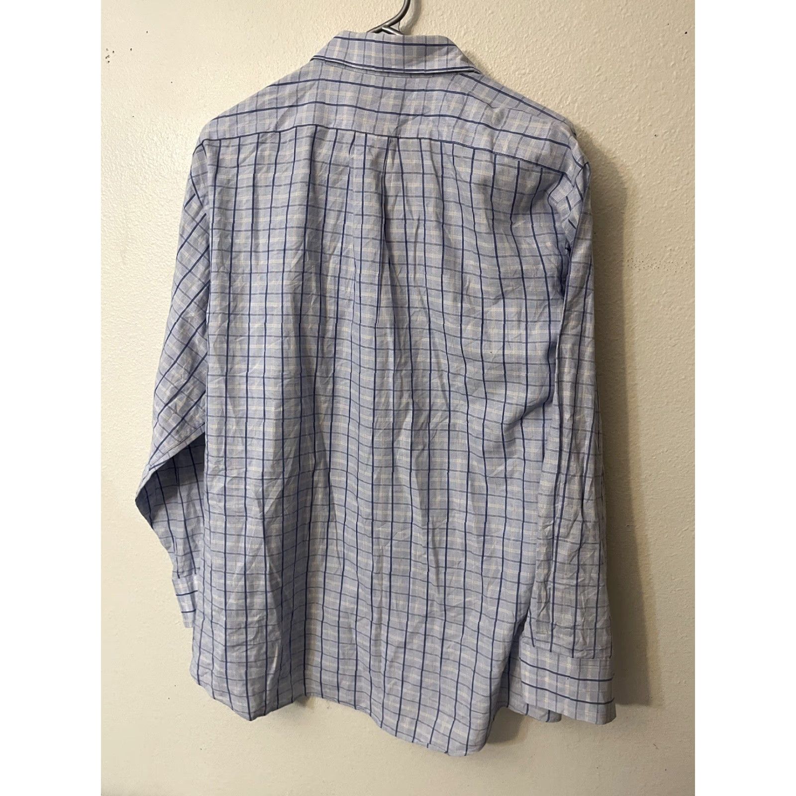 Ralph Lauren Chaps Button-Down Shirt Men Long Sleeve Plaid Blue 16-16.5 Button Up Shirt Shirt Men Long Sleeve Blue Plaid Chaps 16-16.5 Button-Down Size US L / EU 52-54 / 3 - 3 Thumbnail