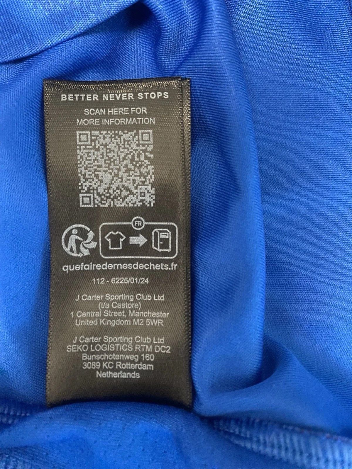 Castore Rangers 2024 2025 Home Jersey Shirt Soccer Long Sleeve Size US M / EU 48-50 / 2 - 7 Thumbnail