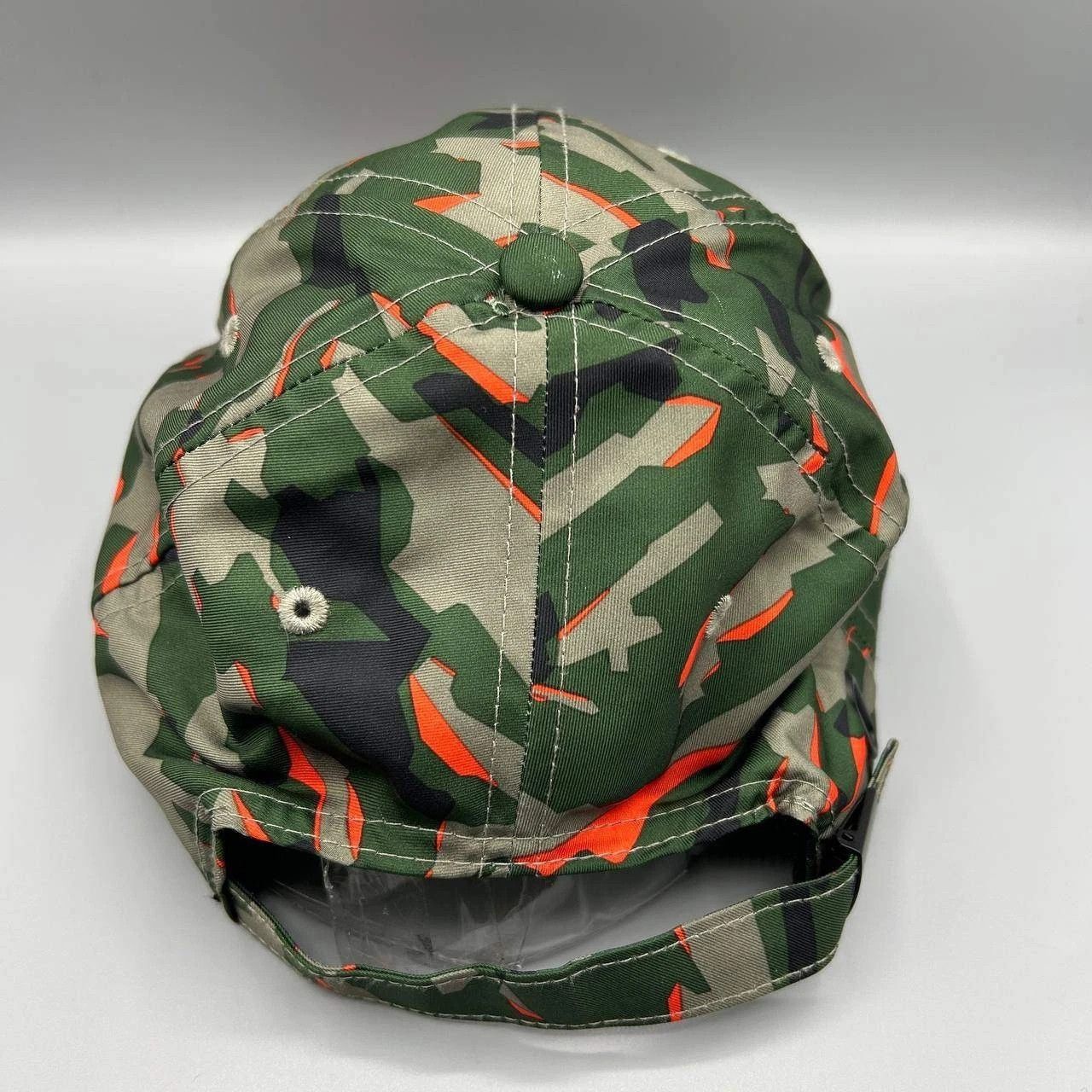 Nike Nike Heritage 86 Hat Men Green Orange Camouflage Strap Back Size ONE SIZE - 6 Thumbnail
