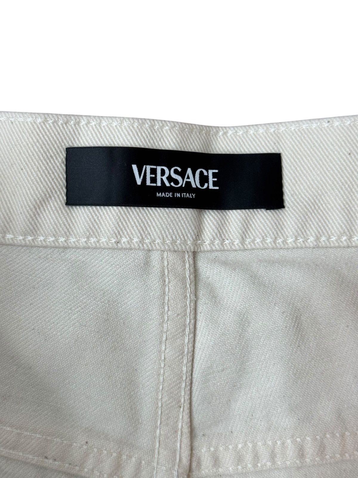 Versace Versace White Jeans Purple Laminate Size US 32 / EU 48 - 6 Thumbnail
