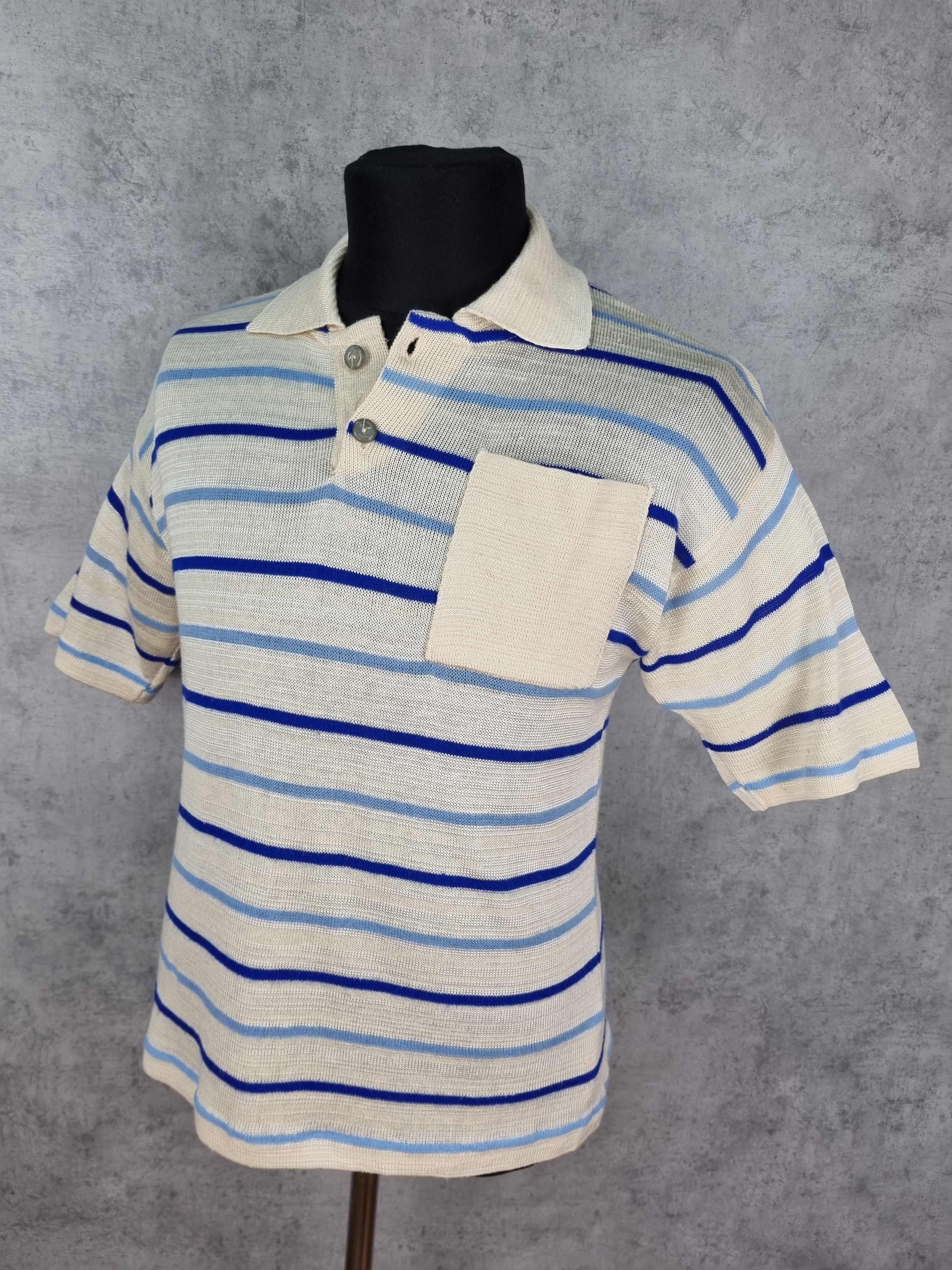 Vintage 90s Rare Knitted Vintage Polo Size US M / EU 48-50 / 2 - 4 Thumbnail