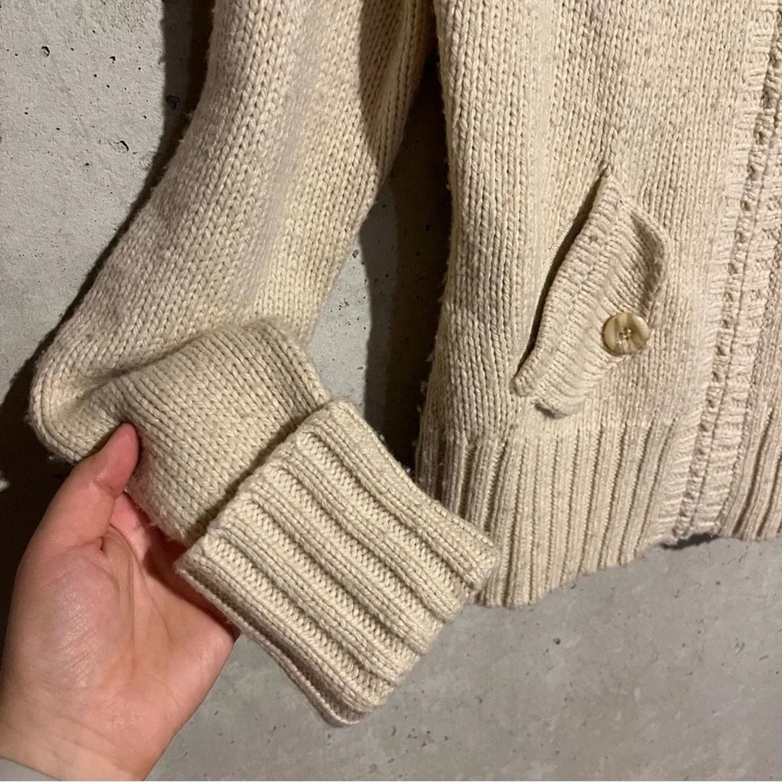 Ann Taylor Ann Taylor Loft Womens Zip Cardigan Sweater Lambswool S Size S / US 4 / IT 40 - 6 Thumbnail