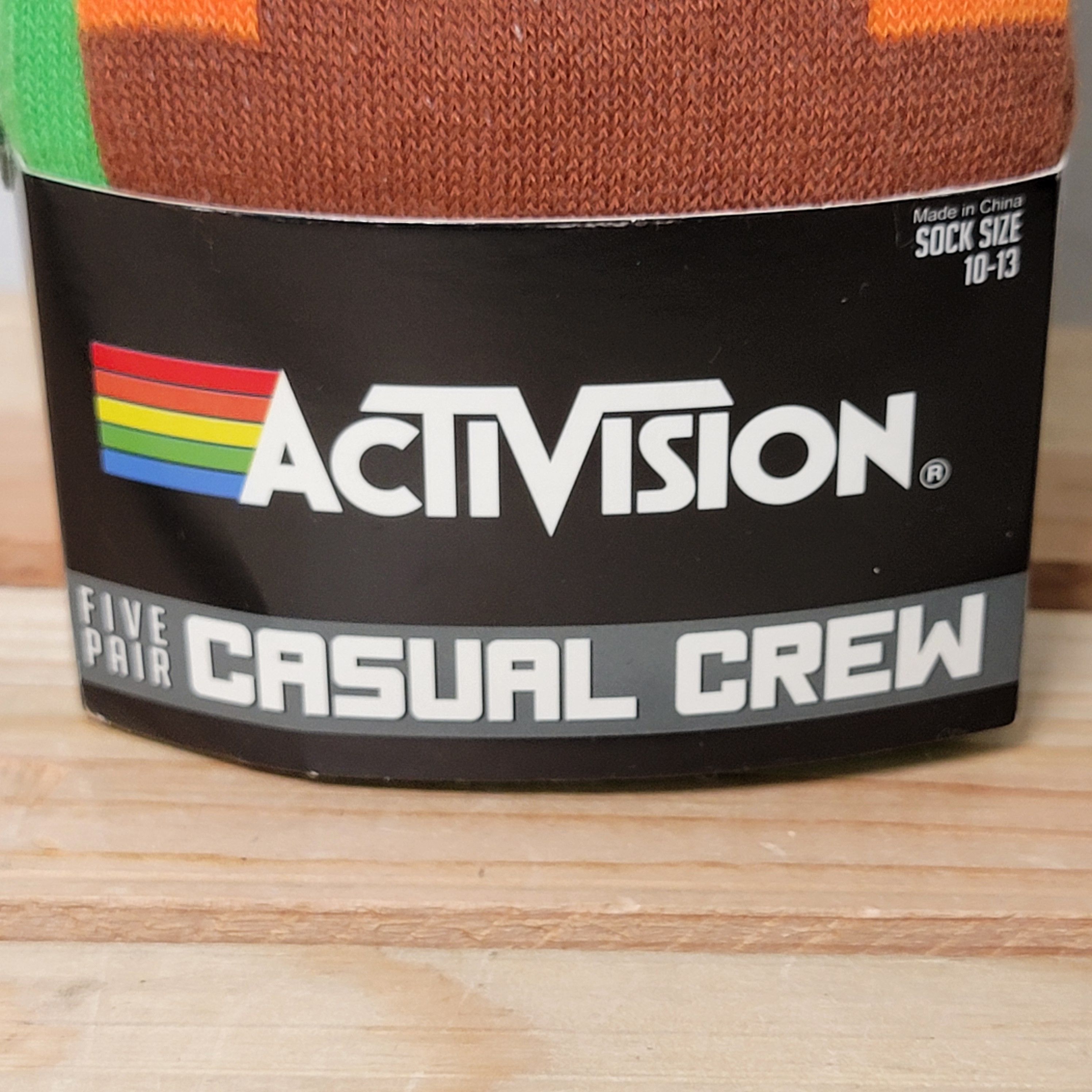 Other 5 Pair Classic Activision Games Casual Crew Socks -10-13 NWT Size ONE SIZE - 2 Thumbnail