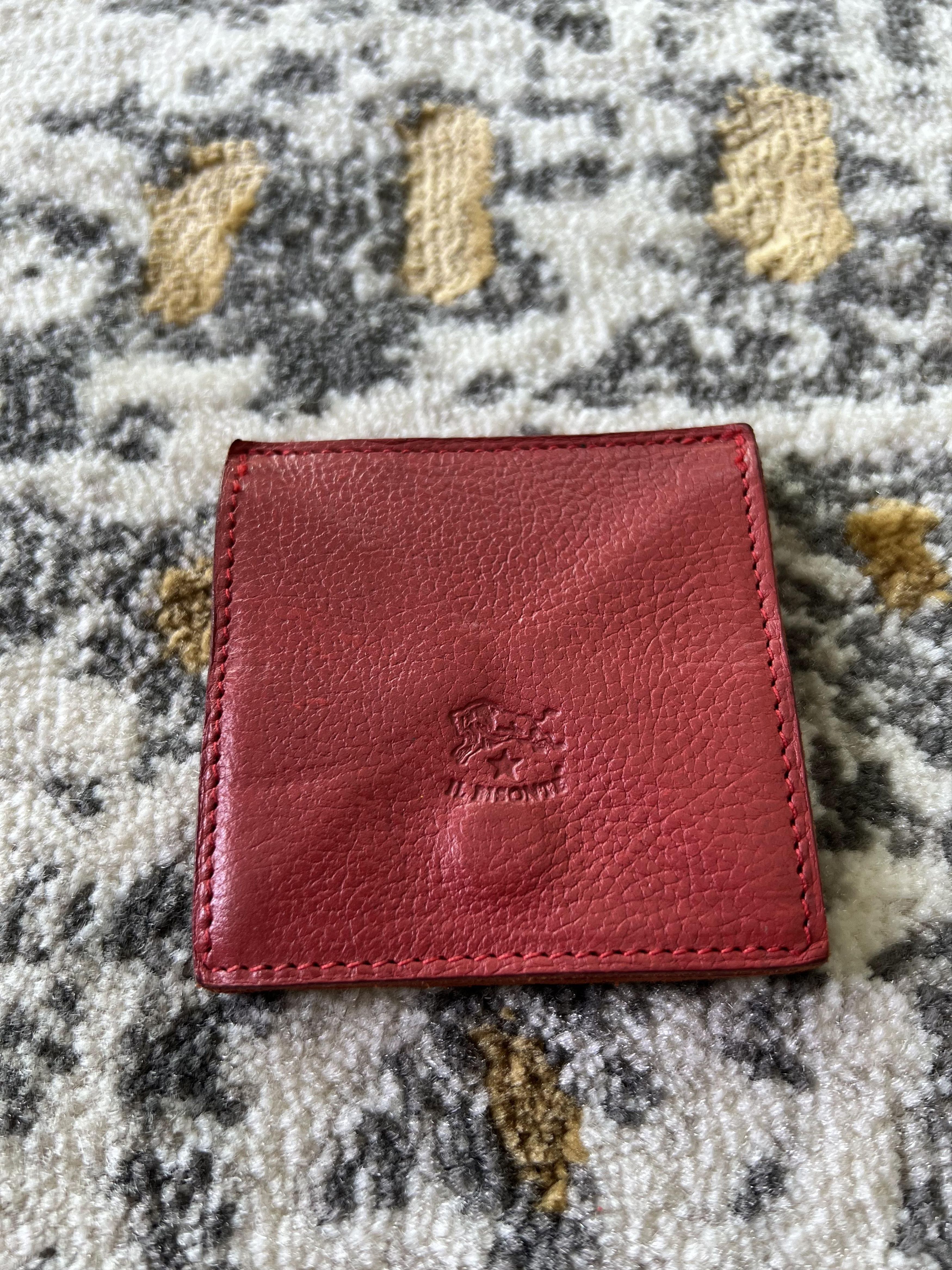 Designer × Il Bisonte Il Bisonte coin purse in leather color red Size ONE SIZE - 1 Thumbnail