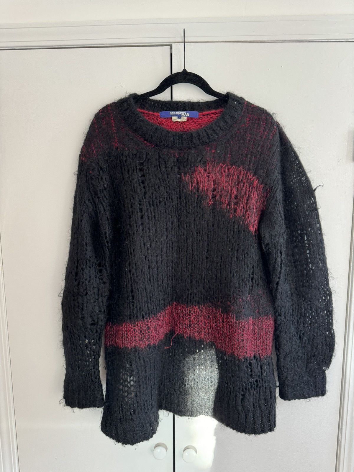 Black Comme des Garçons Black Distressed Sweater