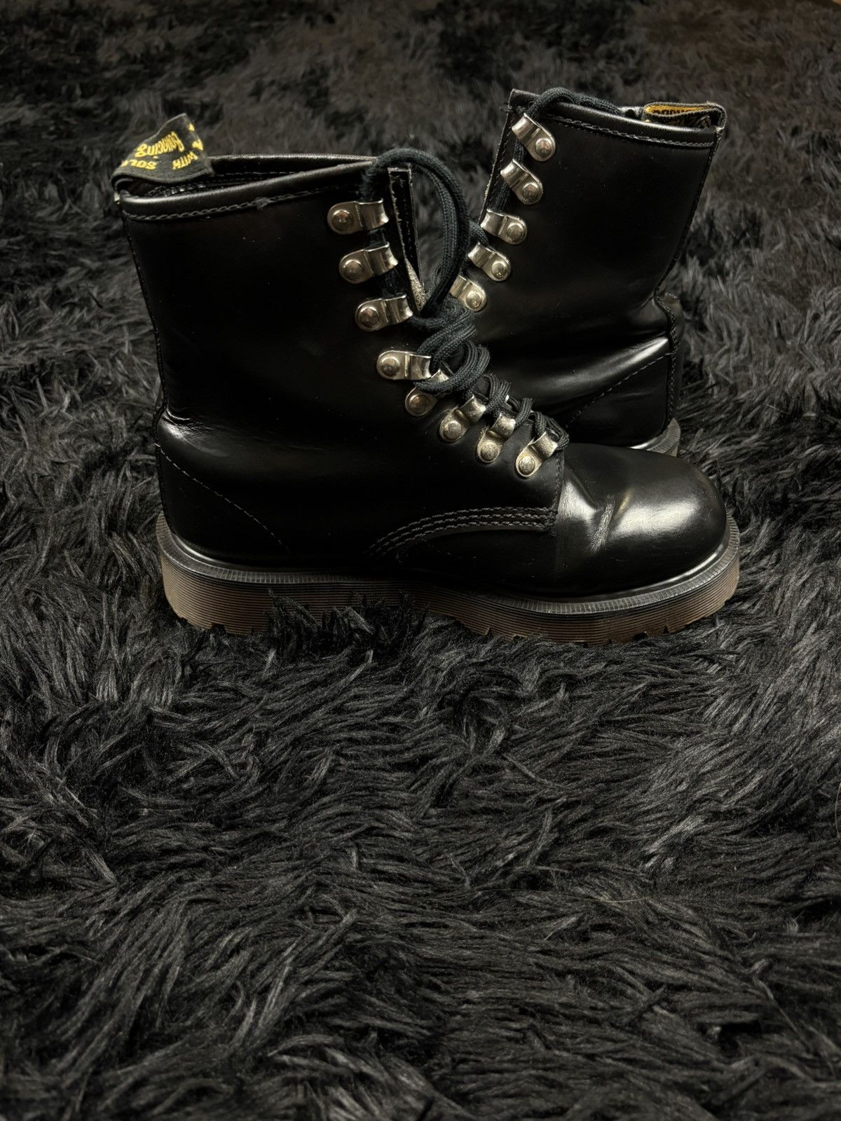 Dr. Martens Vintage Dr Martens Combat England Leather Boots Size US 7 / IT 37 - 7 Thumbnail