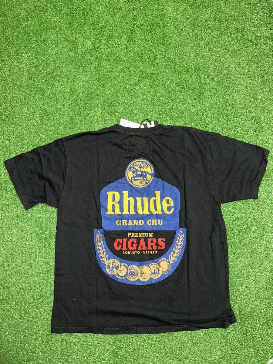 Rhude Rhude Grand Cru Black Tee Size US S / EU 44-46 / 1 - 4 Thumbnail