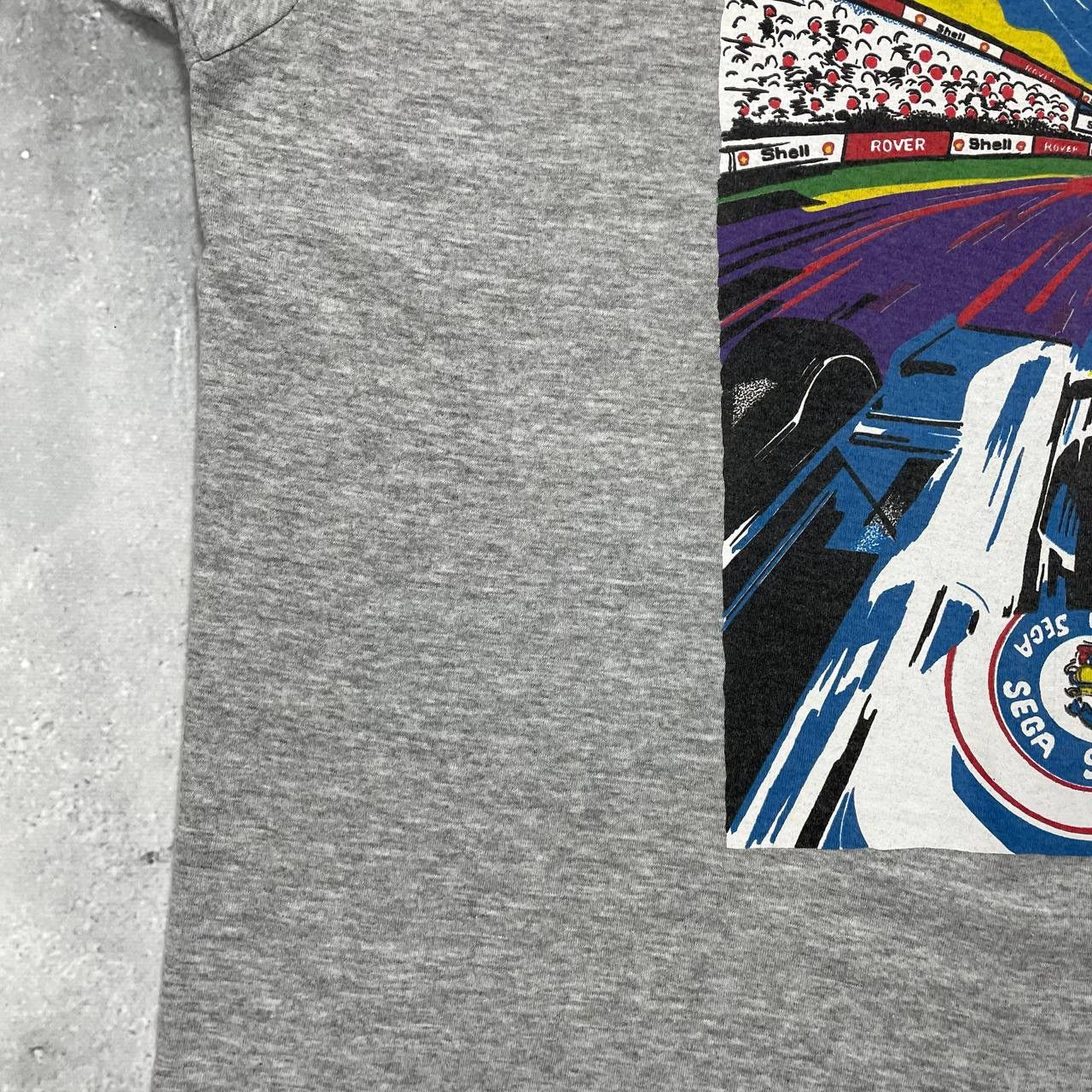 Vintage Vintage 1993 Grand Prix Sega Racing T Shirt Gray Size XL Size US XL / EU 56 / 4 - 15 Thumbnail
