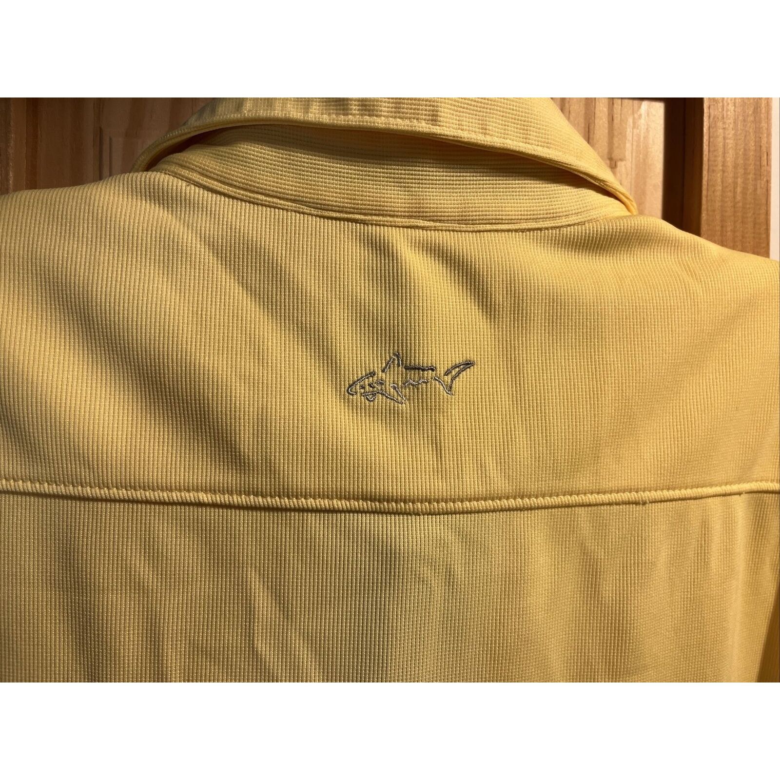 Greg Norman Greg Norman Men’s M Yellow SS 1/4 Button Polyester Golf Polo Size US M / EU 48-50 / 2 - 12 Thumbnail