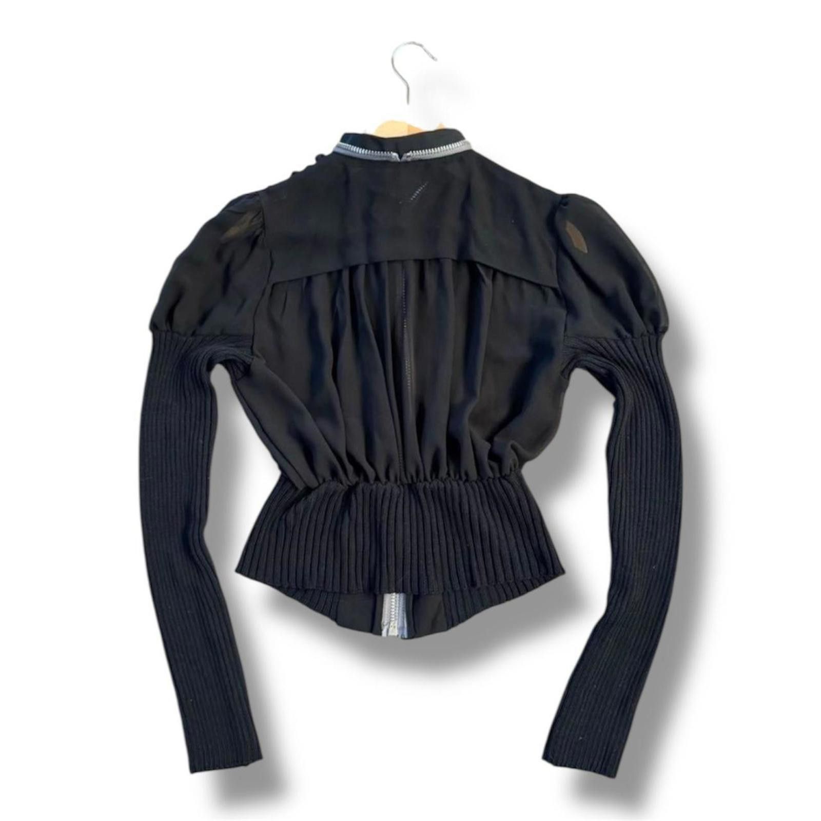 Other Sheer puff sleeve unique whimsy goth slim fit jacket Size XS / US 0-2 / IT 36-38 - 2 Thumbnail