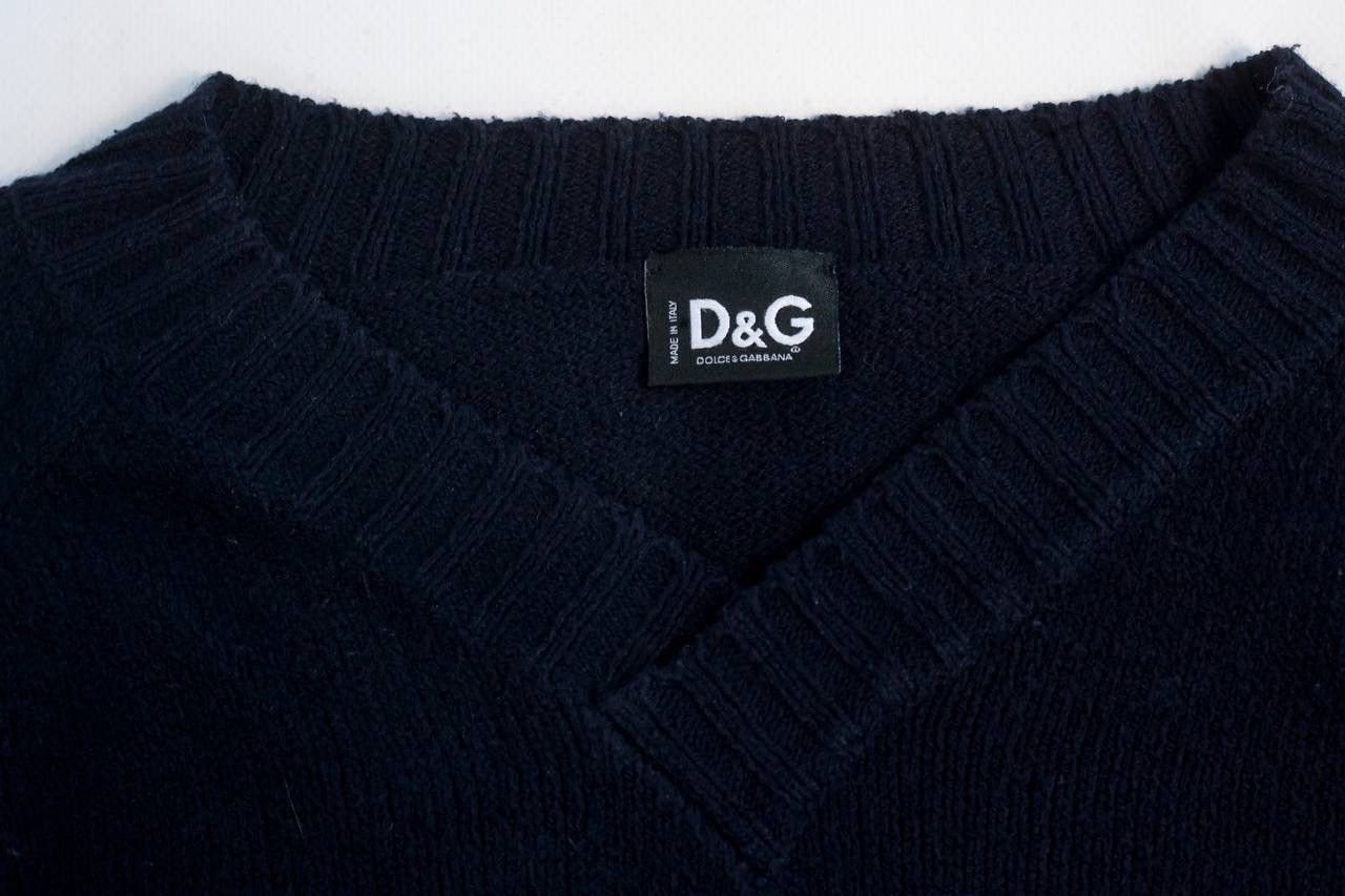 Dolce & Gabbana dolce gabbana v neck knit sweater Size S / US 4 / IT 40 - 4 Thumbnail