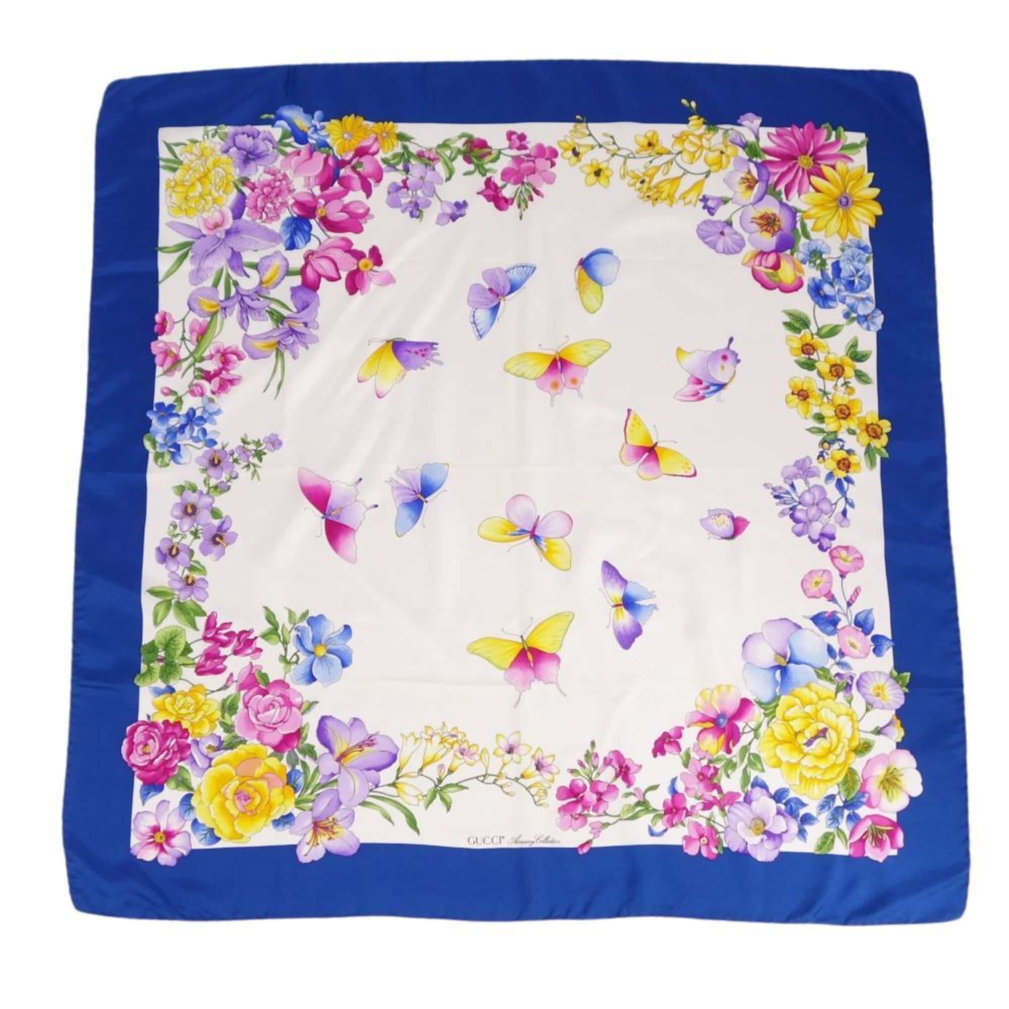 image of Gucci Scarf Muffler Flora Silk Ladies Multicolor, Women's