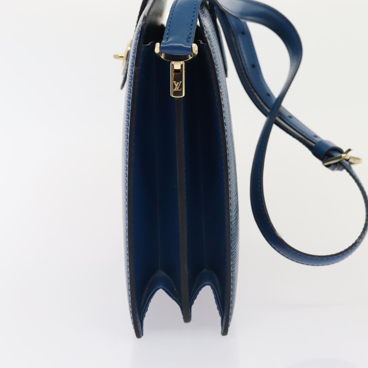 Louis Vuitton LOUIS VUITTON Epi Capuchin Shoulder Bag Blue M52345 Size ONE SIZE - 3 Thumbnail