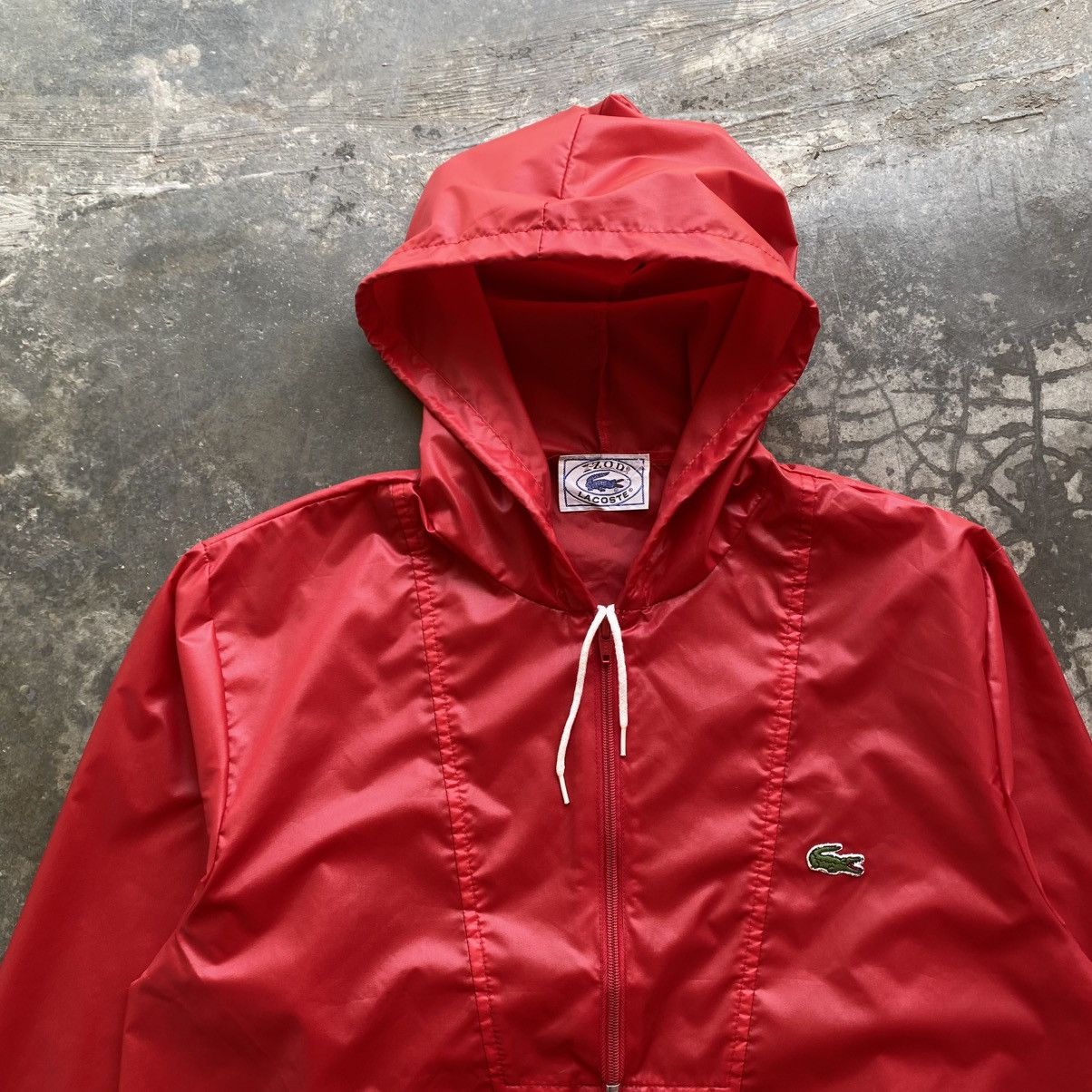 Lacoste 1980s IZOD LACOSTE Red Hoodie Windbreaker Size US M / EU 48-50 / 2 - 2 Thumbnail