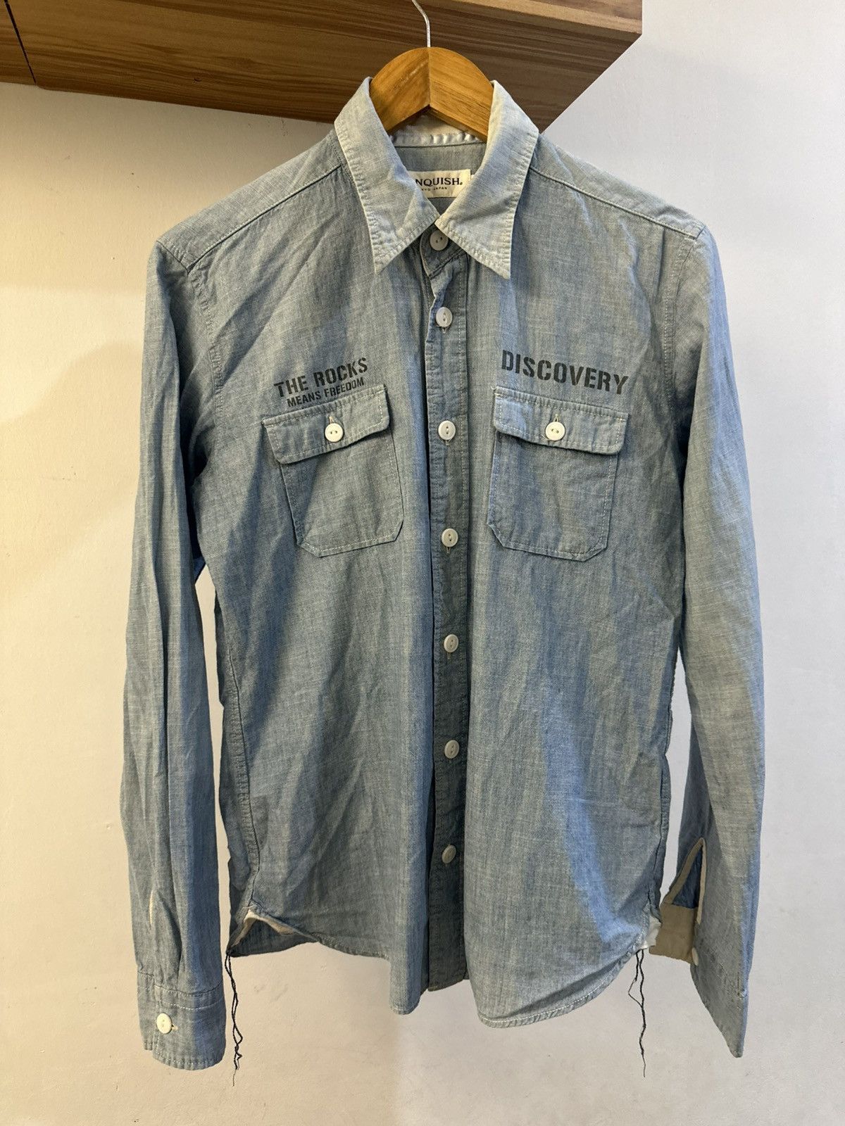 Japanese Brand × Vanquish Vanquish Japan “The Rocks Means Freedom” Button Up shirt Size US M / EU 48-50 / 2 - 1 Thumbnail