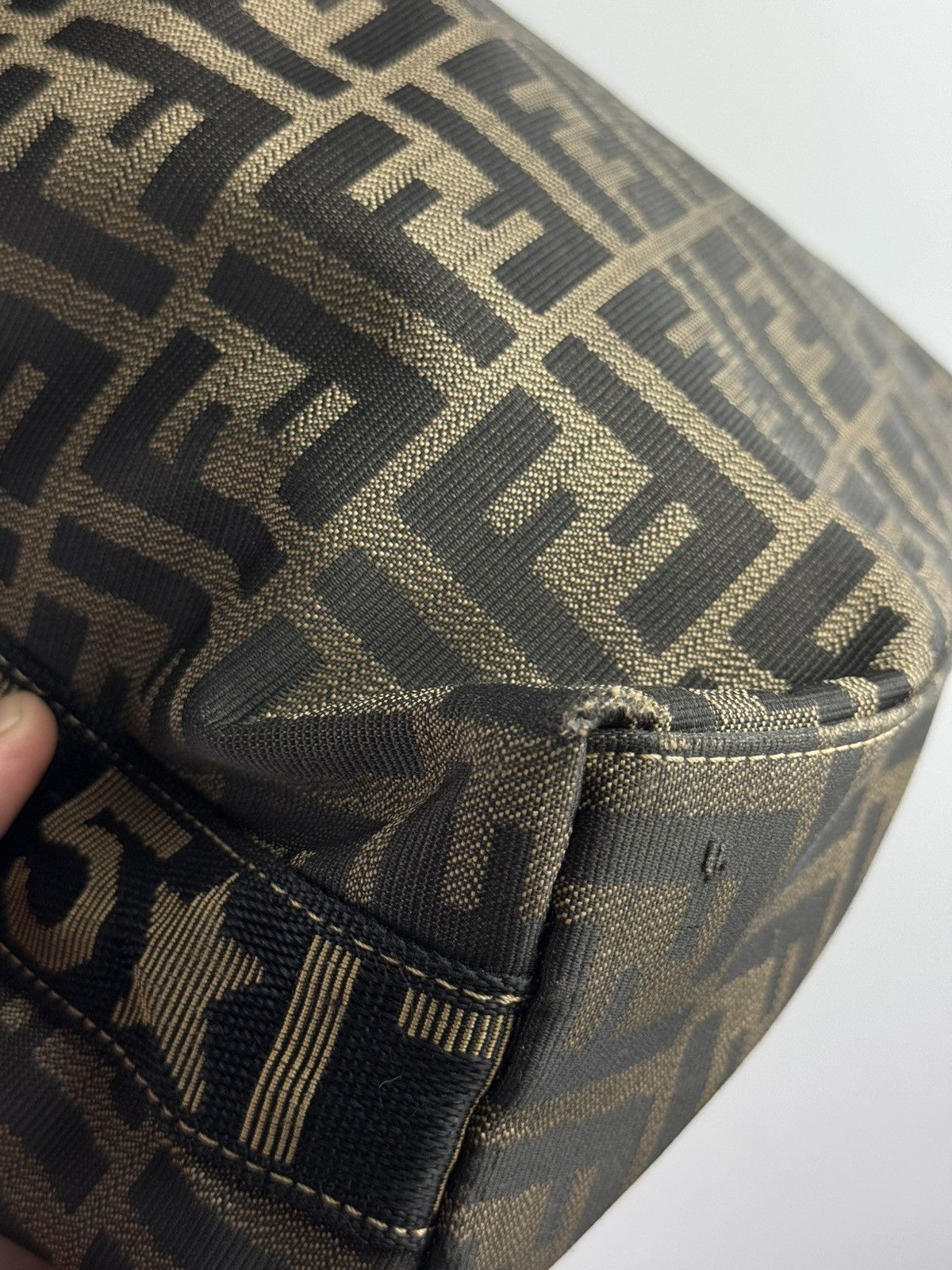 Fendi Vintage FENDI Zucca FF Monogram Brown Shoulder Bag Size ONE SIZE - 8 Thumbnail