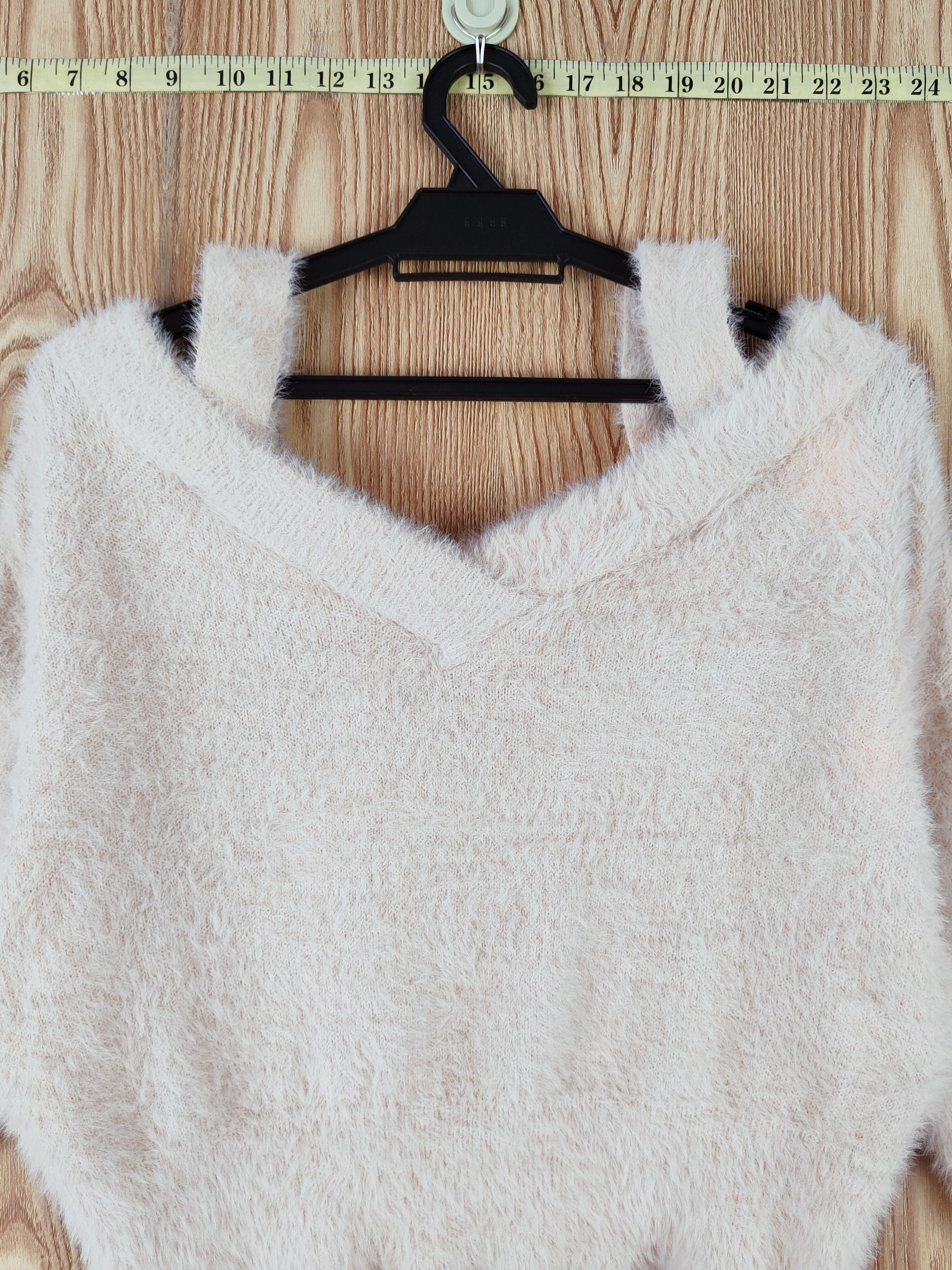 Japanese Brand × Lip Service × Vintage Lip Service Orange Faded Fur Mohair Knitwear Crop Tops Size M / US 6-8 / IT 42-44 - 2 Thumbnail